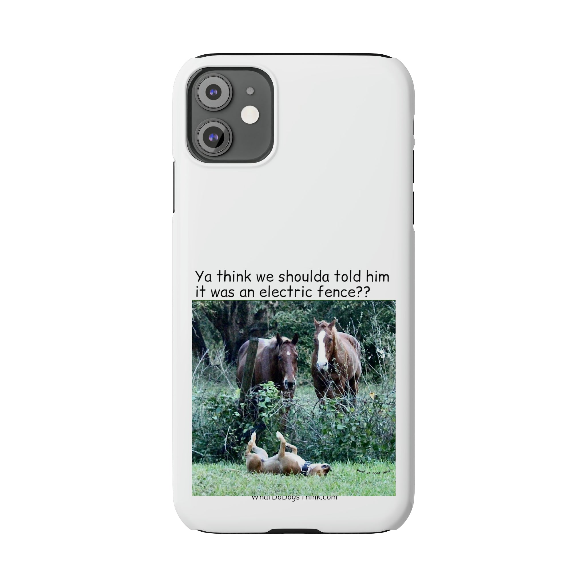 Electric Fence White Slim Phone Case