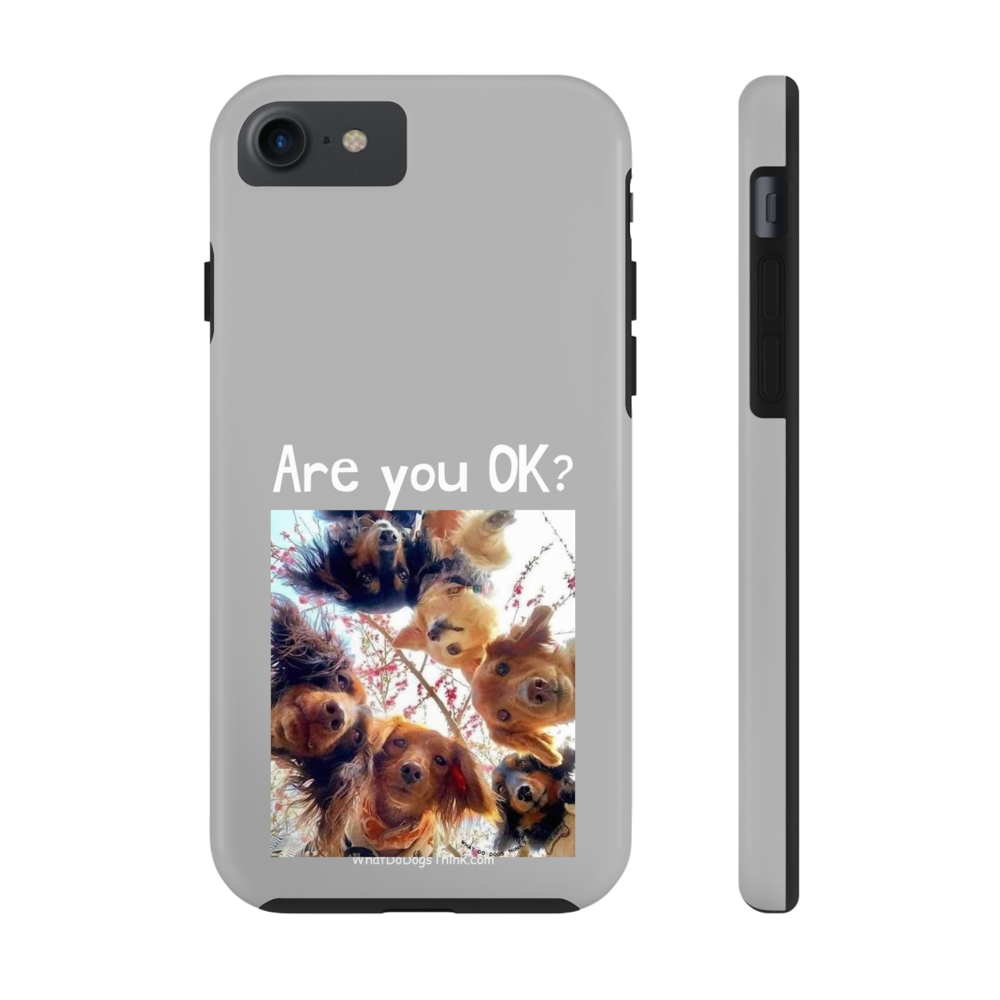 Are you OK? Grey Tough Phone Cases