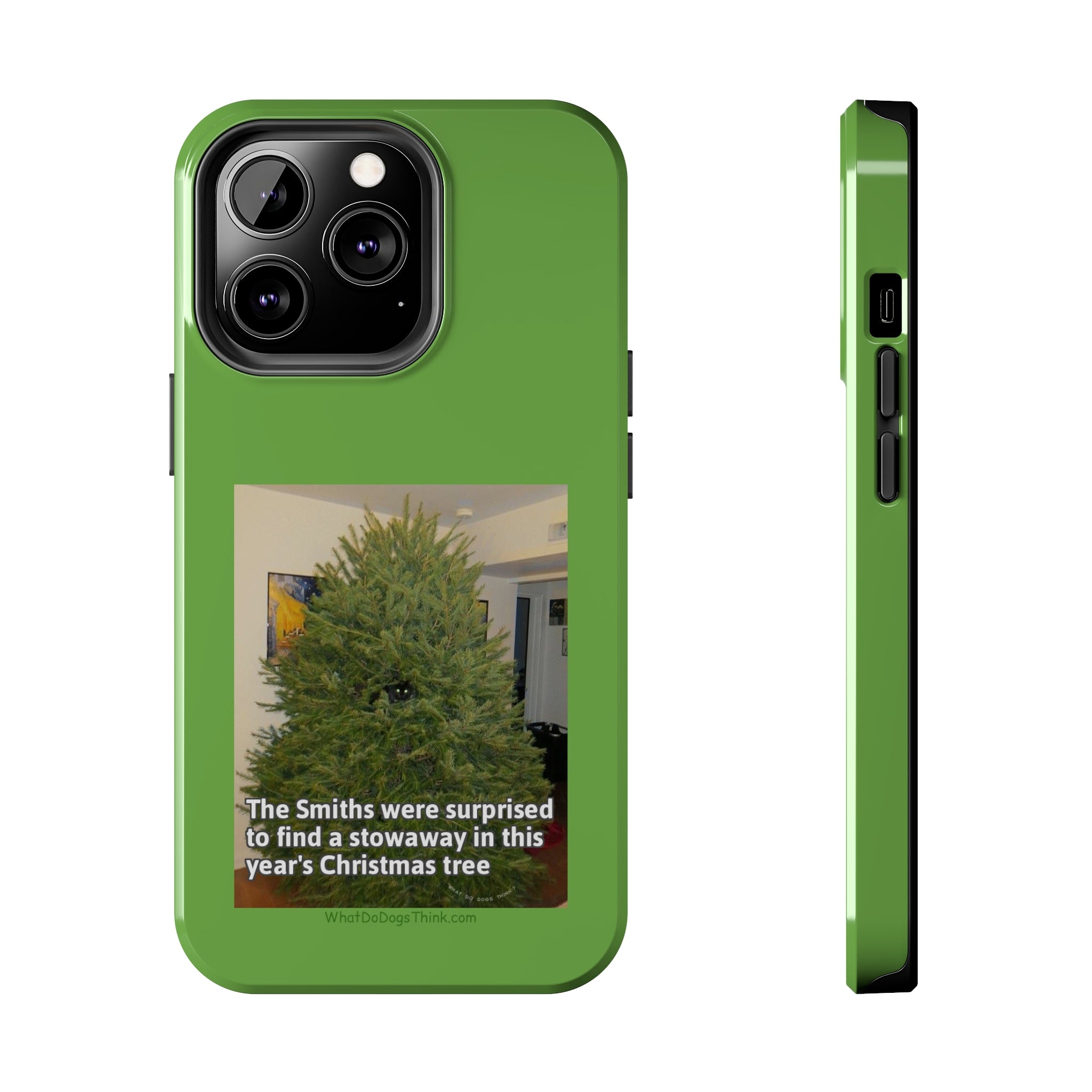 Stowaway Cat Green Tough Phone Cases