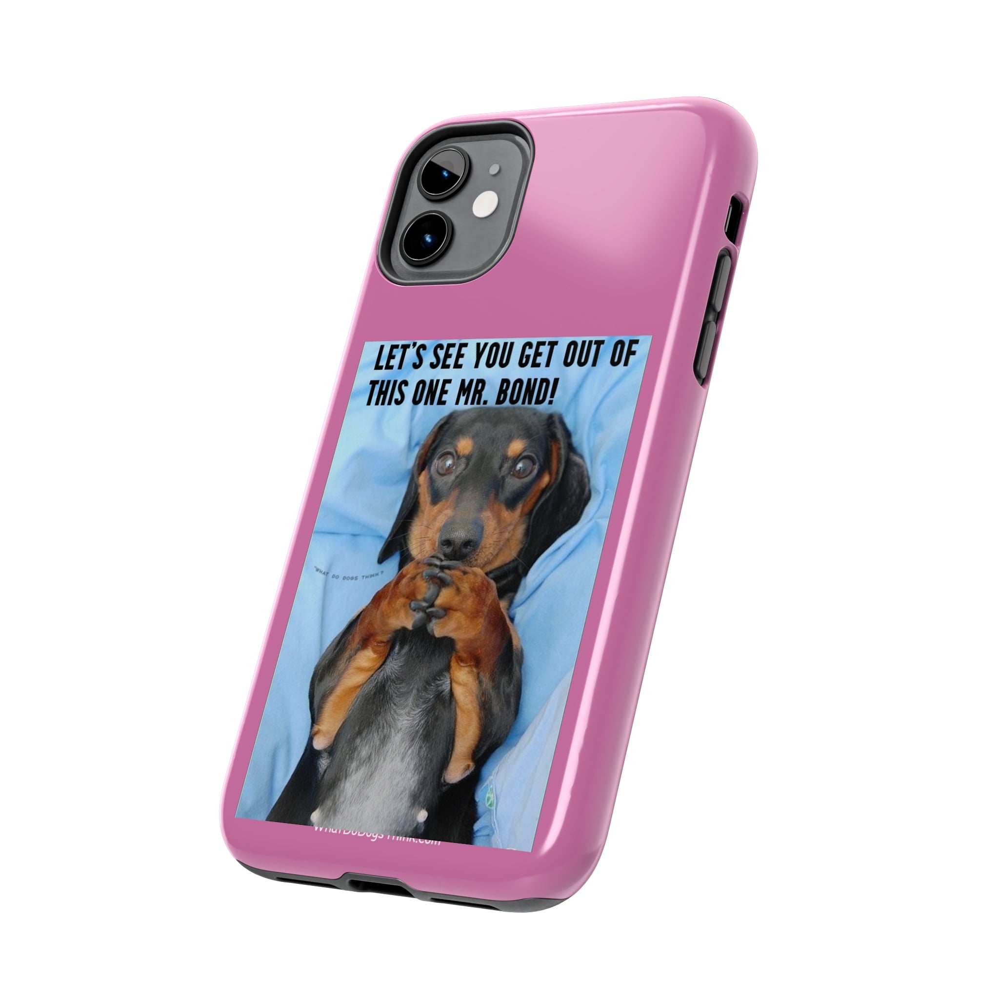 Mr Bond Pink Tough Phone Cases