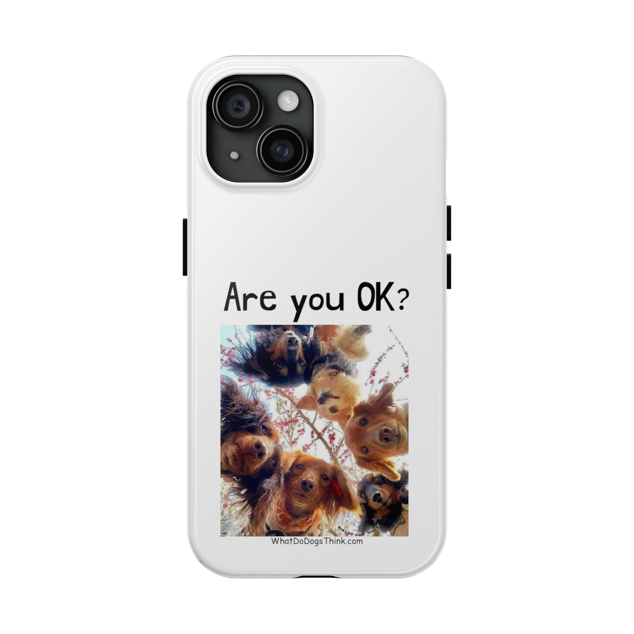 Are You OK? White Tough Phone Cases