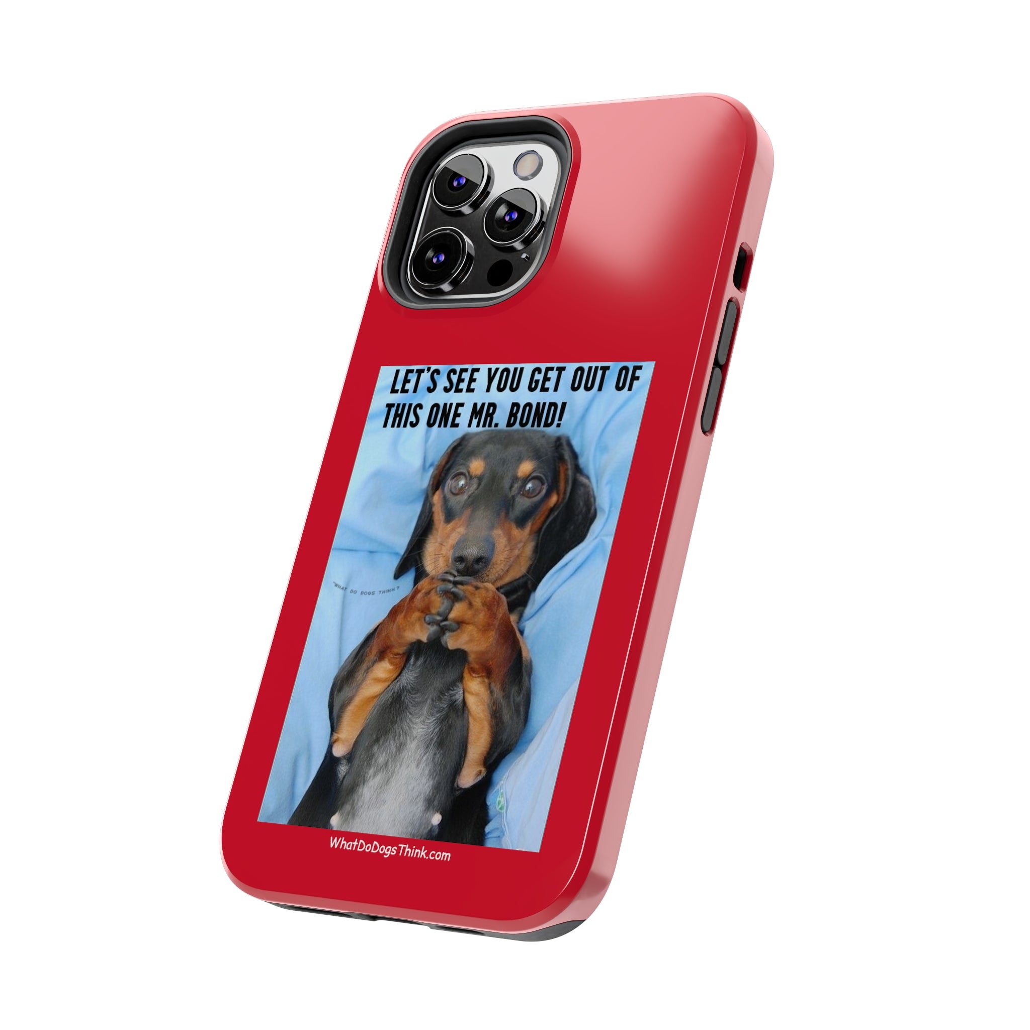 Mr Bond Red Tough Phone Cases