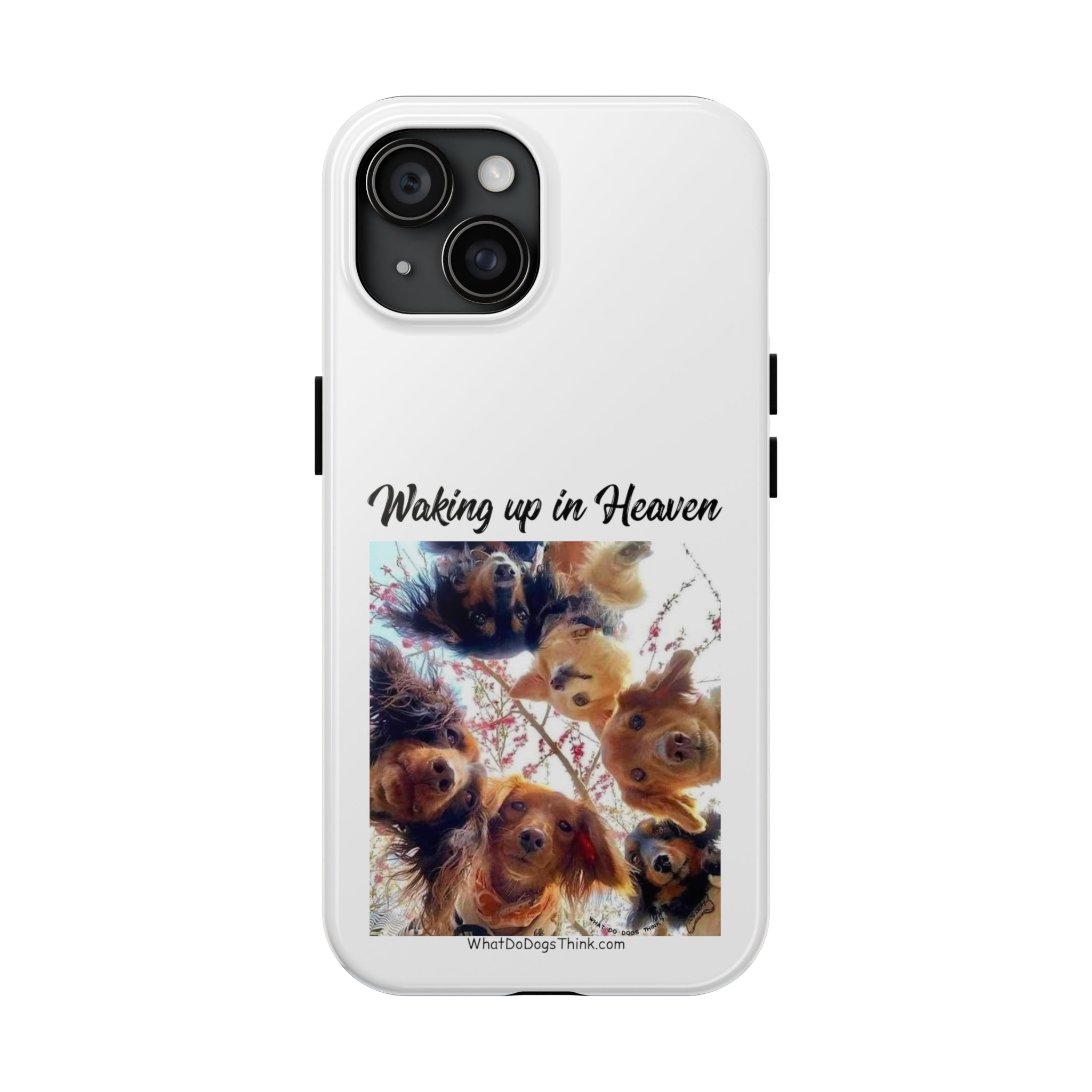 Waking Up in Heaven White Tough Phone Cases