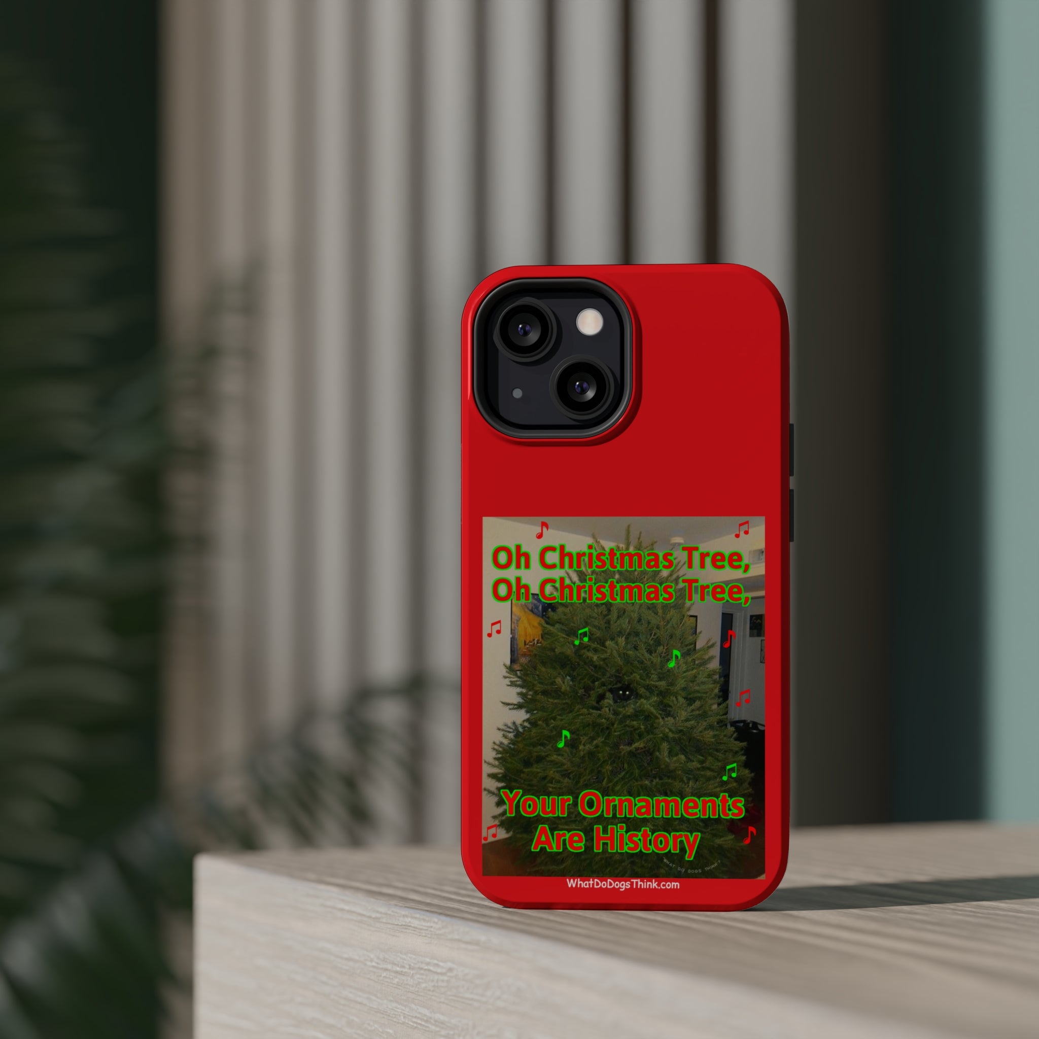 Christmas Tree Cat Red MagSafe Tough Case