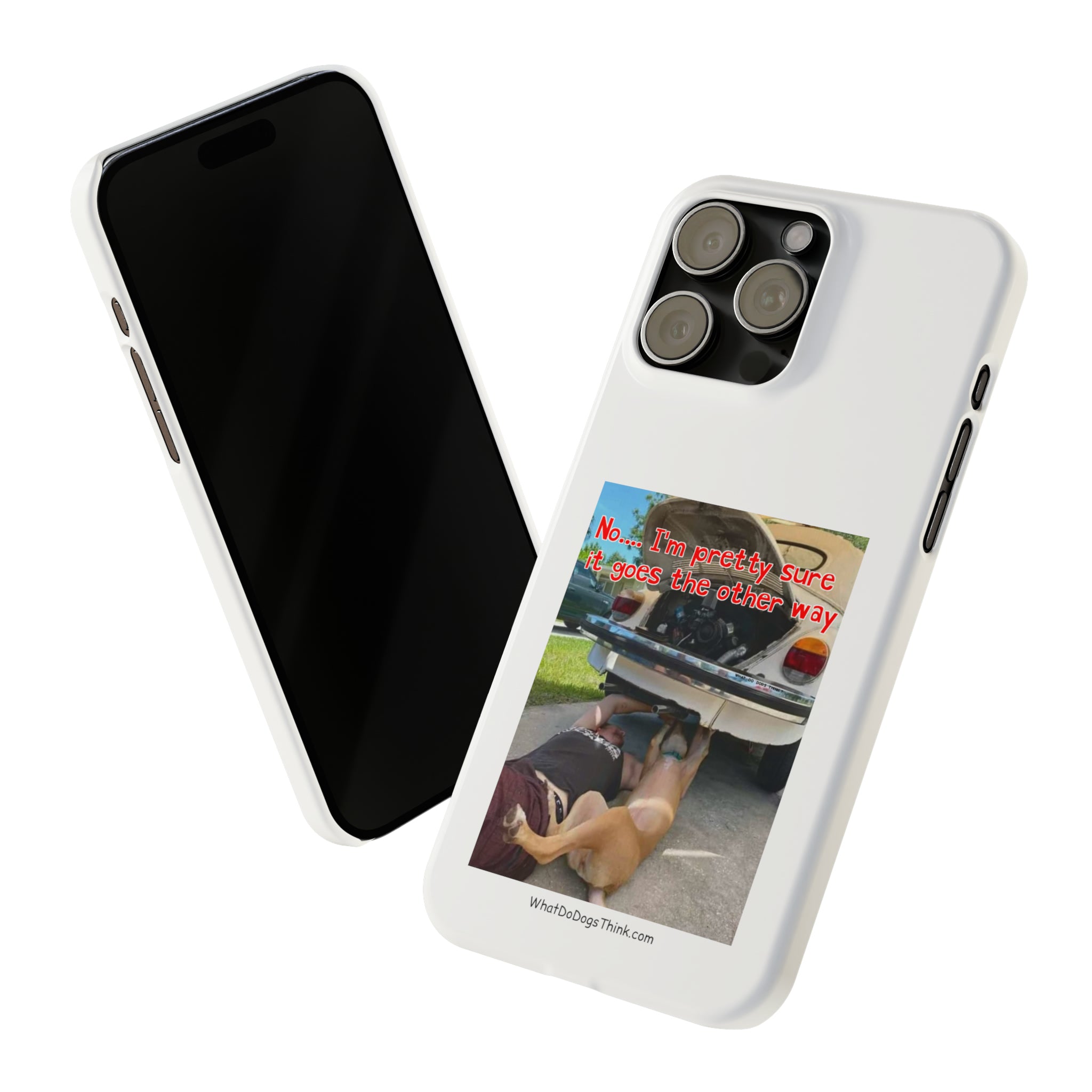 Other way White Slim Phone Cases