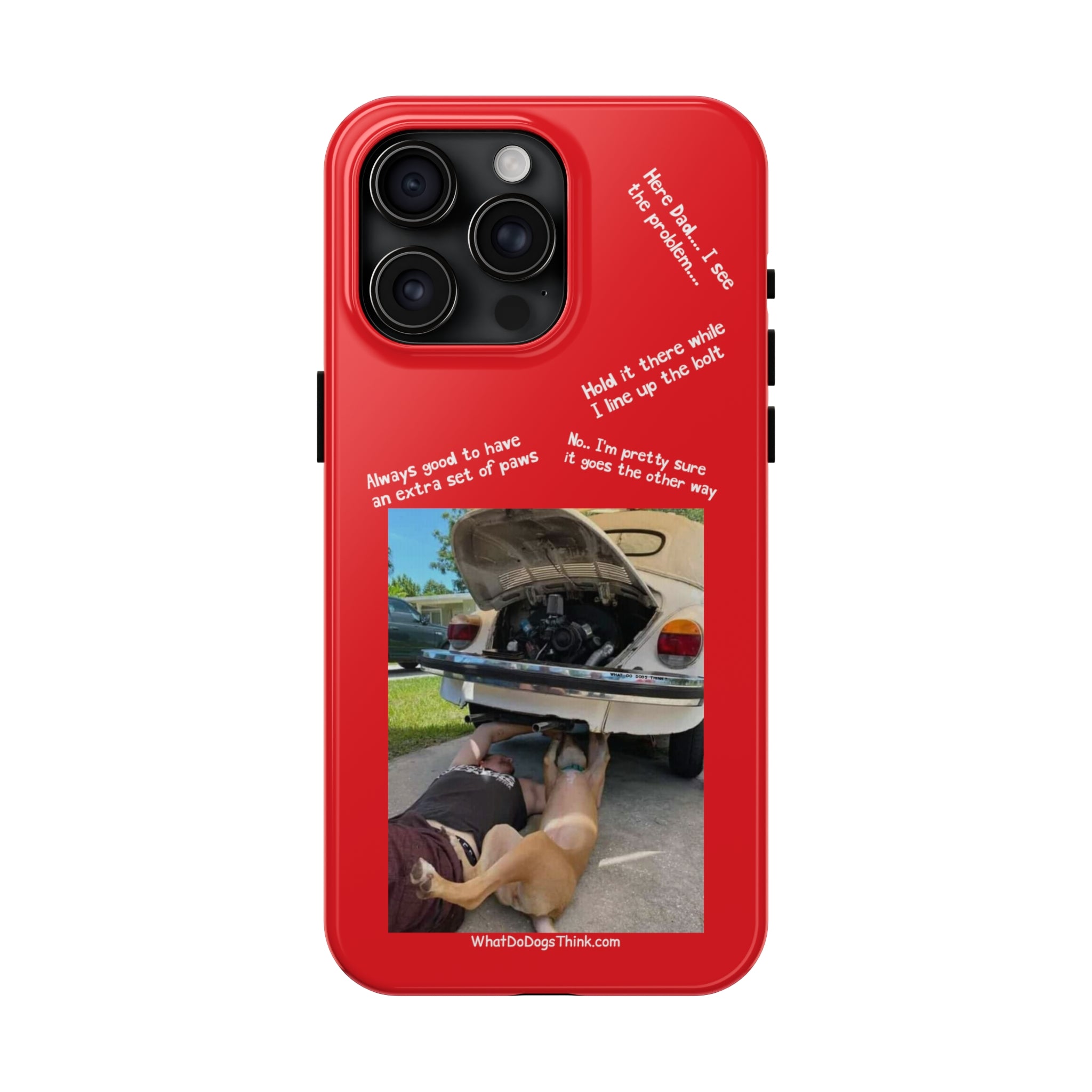 Bug Helper Compilation Red Tough Phone Cases