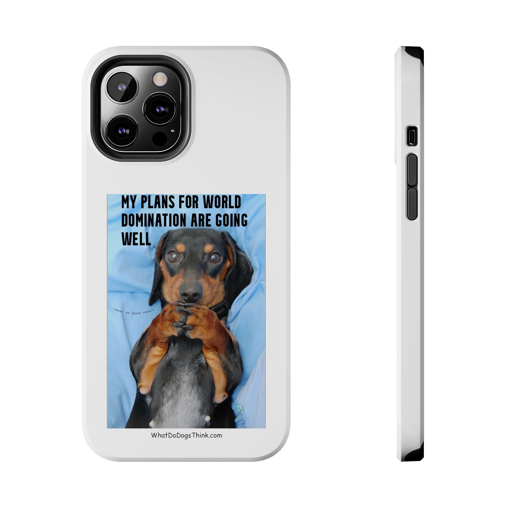 World Domination White Tough Phone Cases