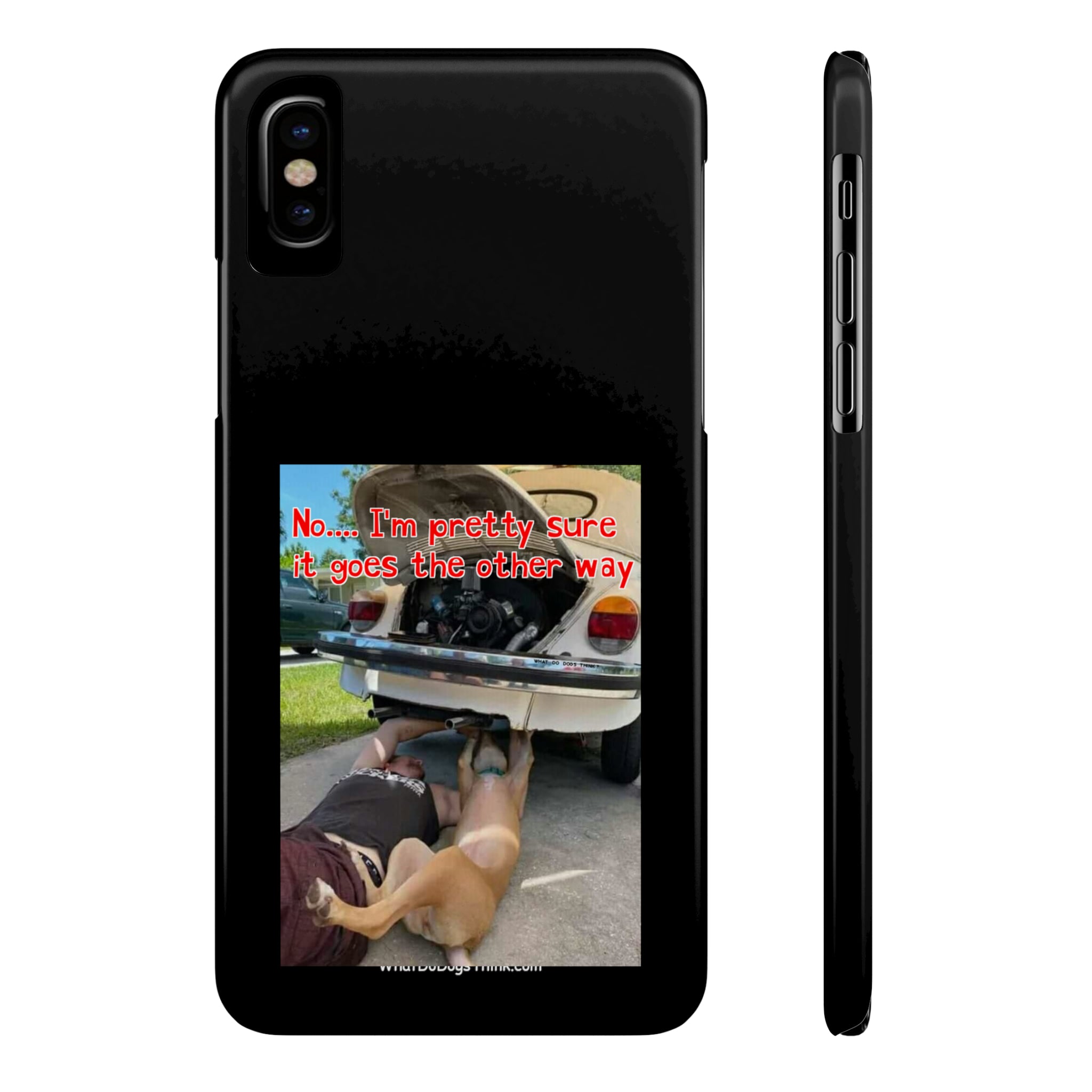 Other Way Black Slim Phone Cases