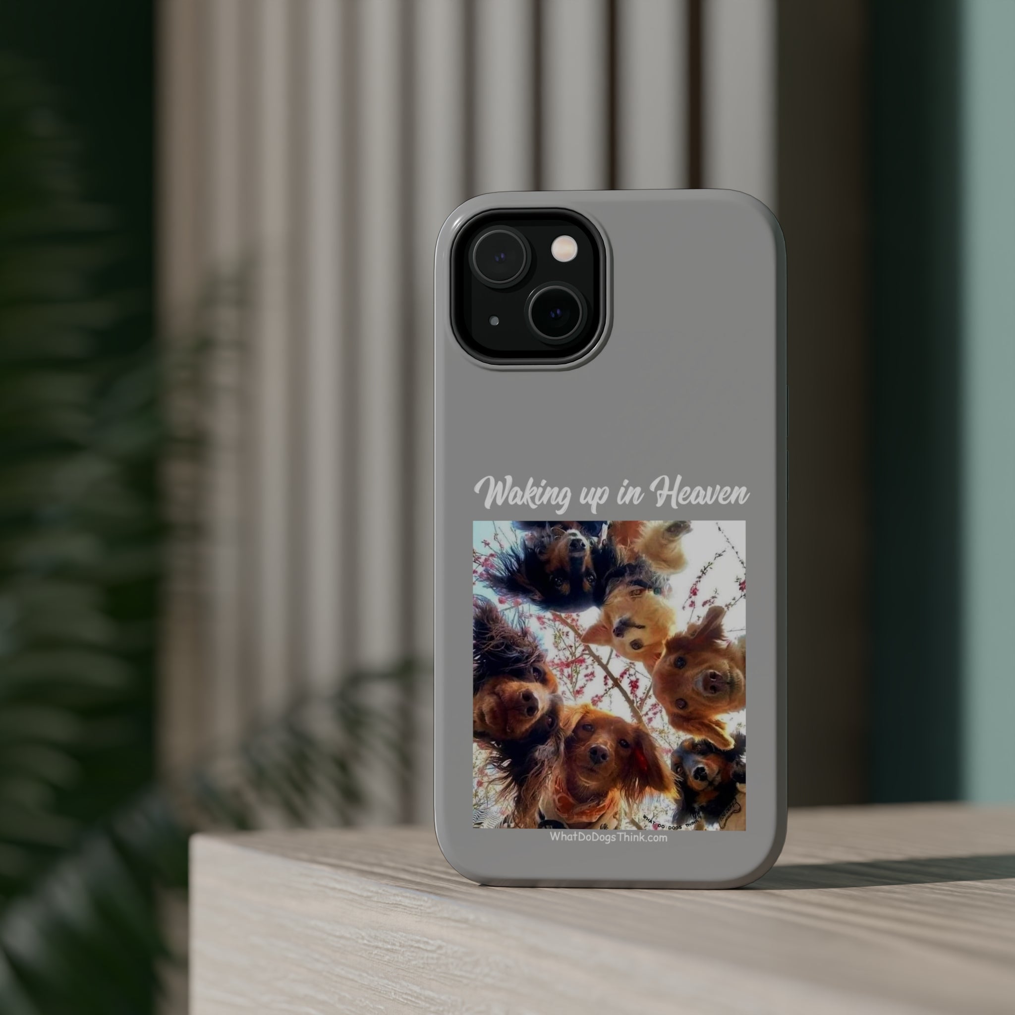 Waking Up In Heaven Gray MagSafe Tough Cases