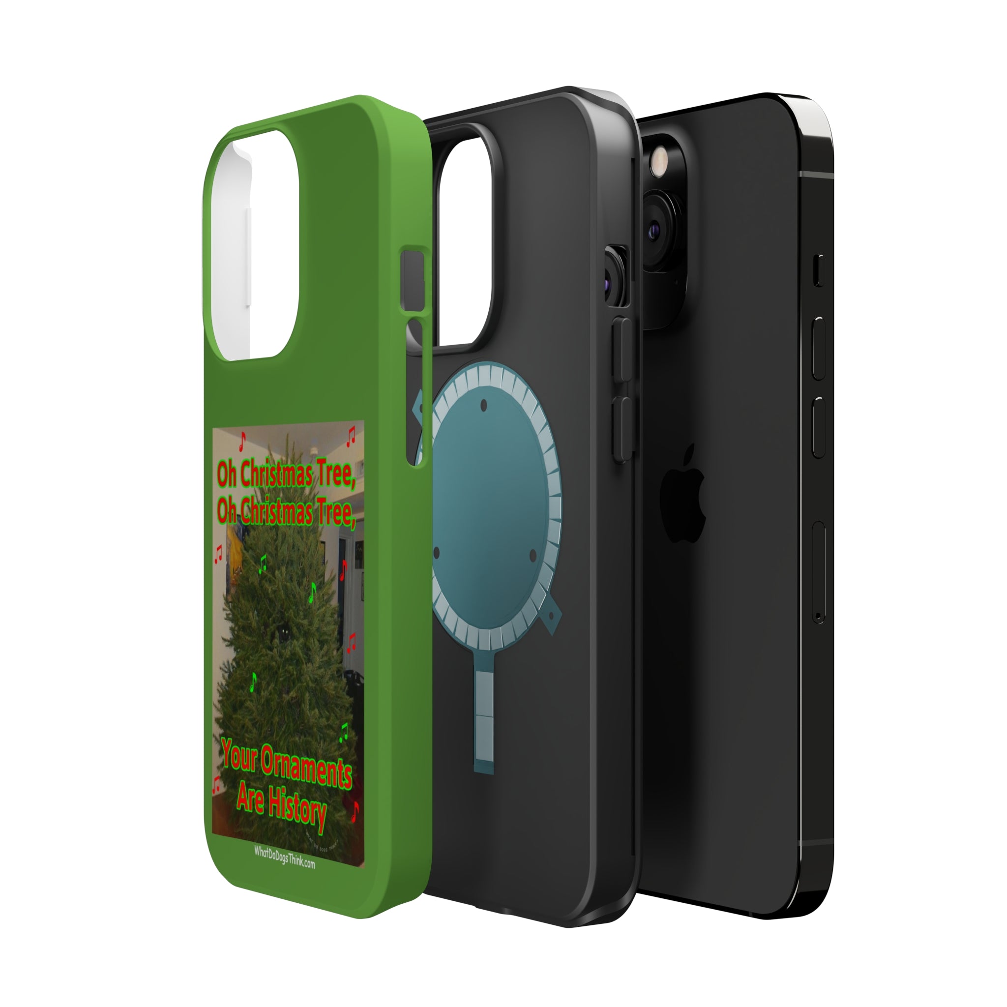 Christmas Tree Cat Green MagSafe Tough Case