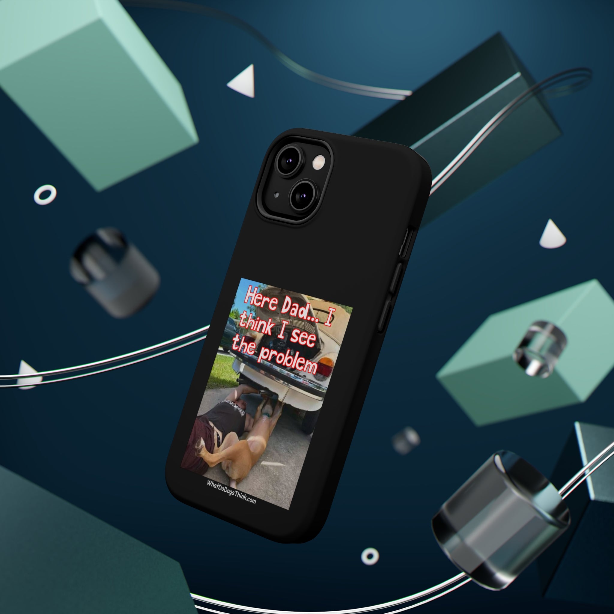 Here Dad Black MagSafe Tough Cases