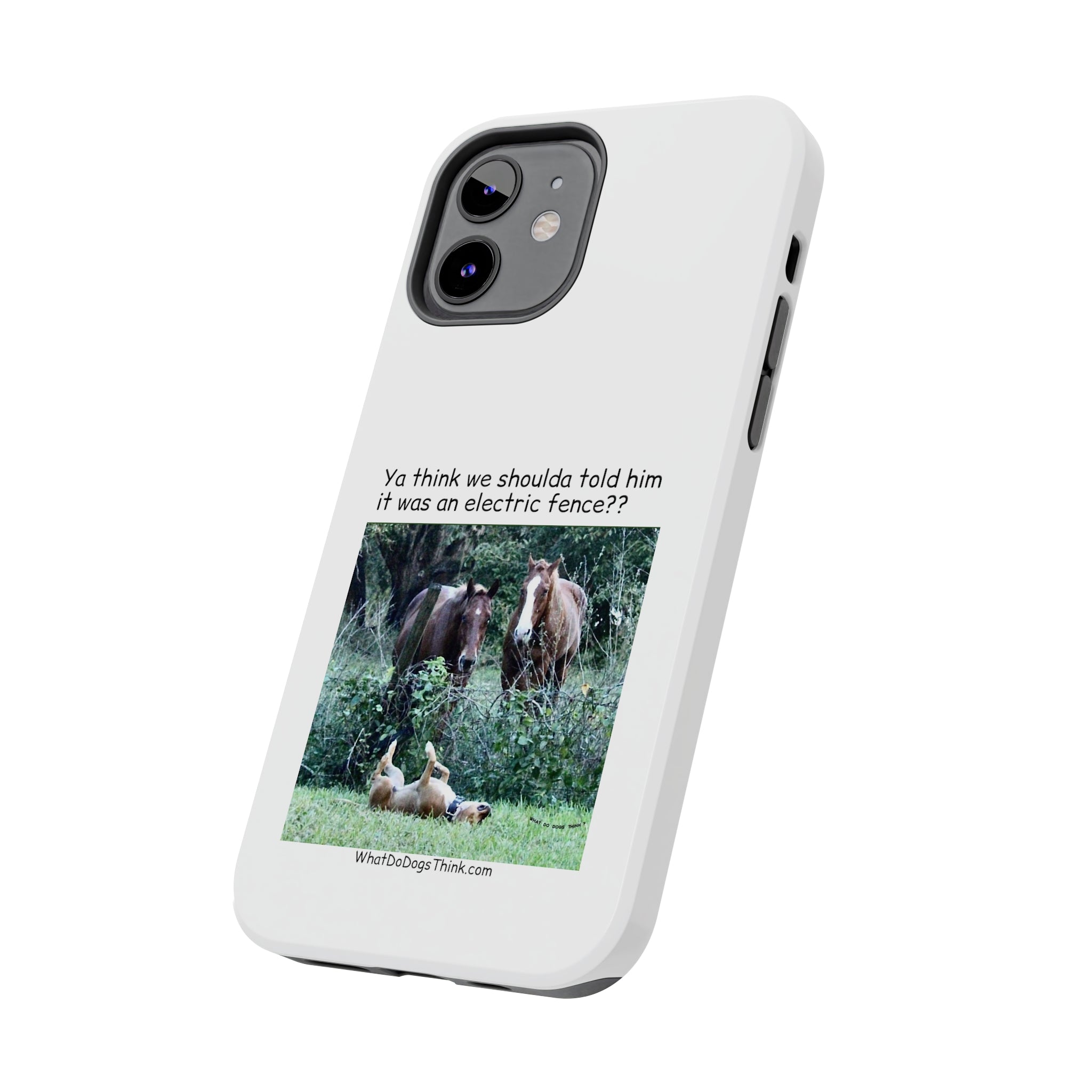 Electric Fence White Tough Phone Cases