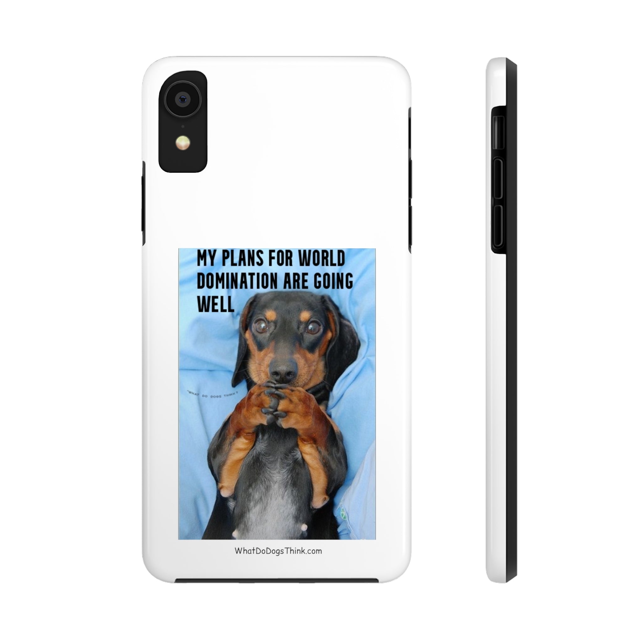 World Domination White Tough Phone Cases