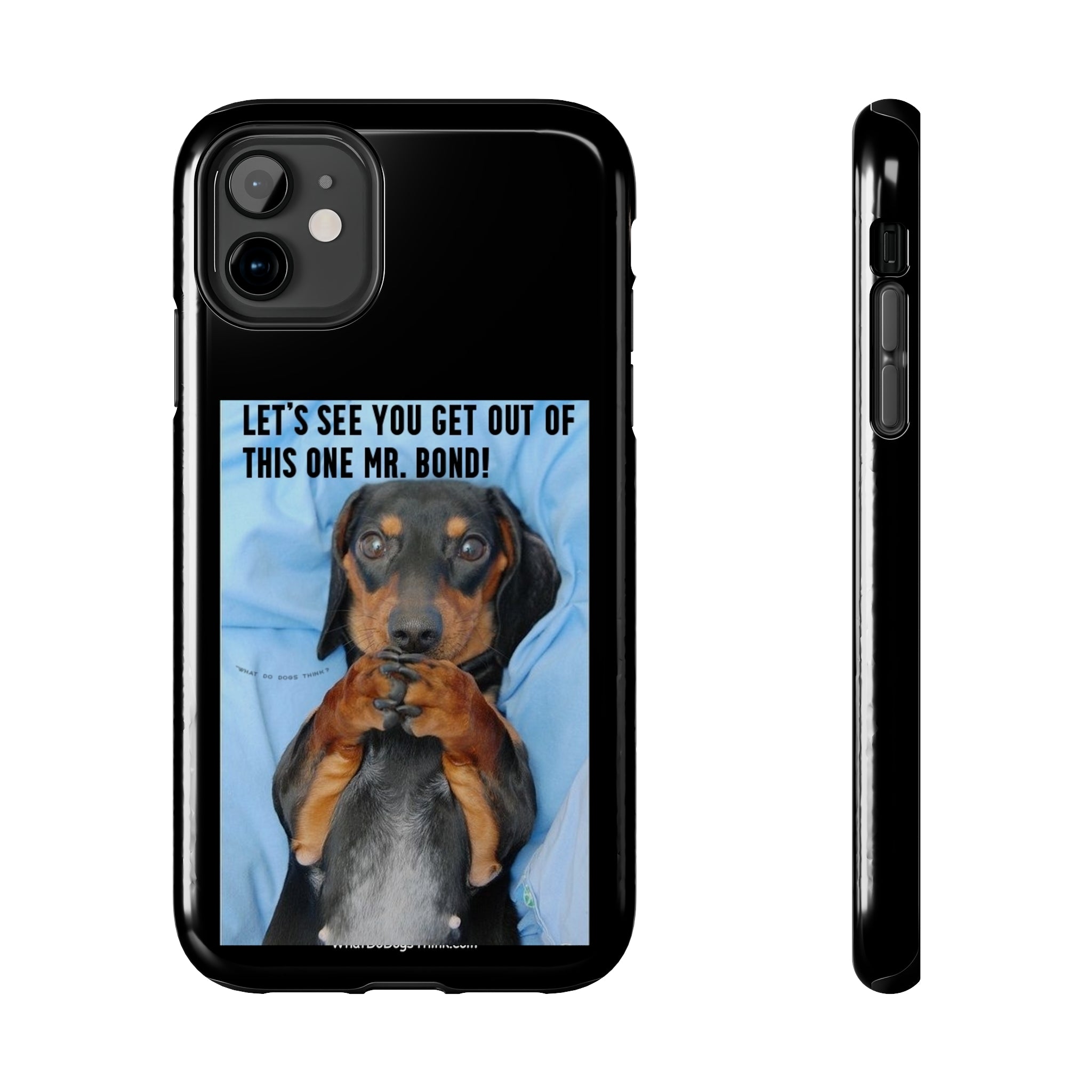 Mr Bond Black Tough Phone Cases