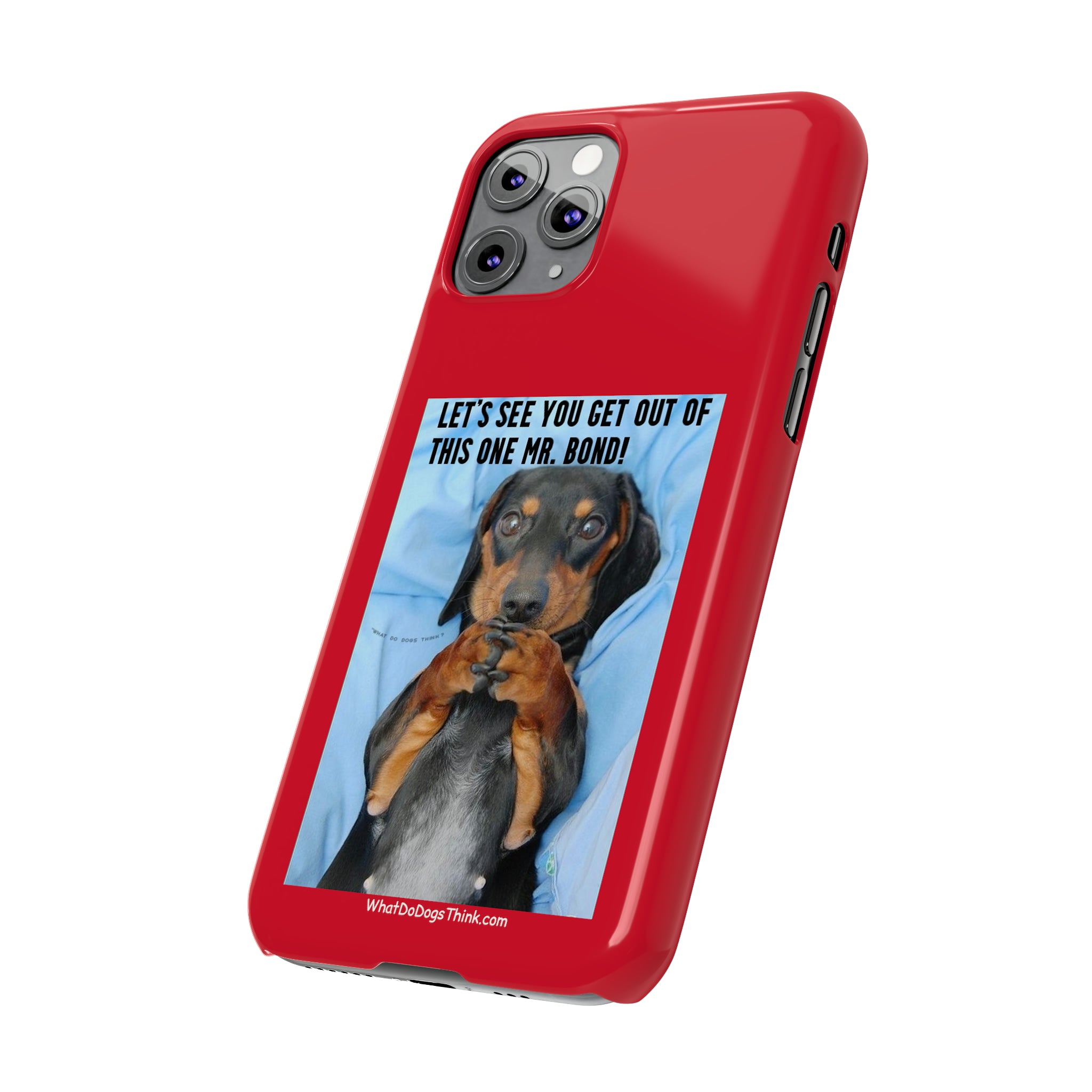 Mr. Bond Red Slim Phone Cases