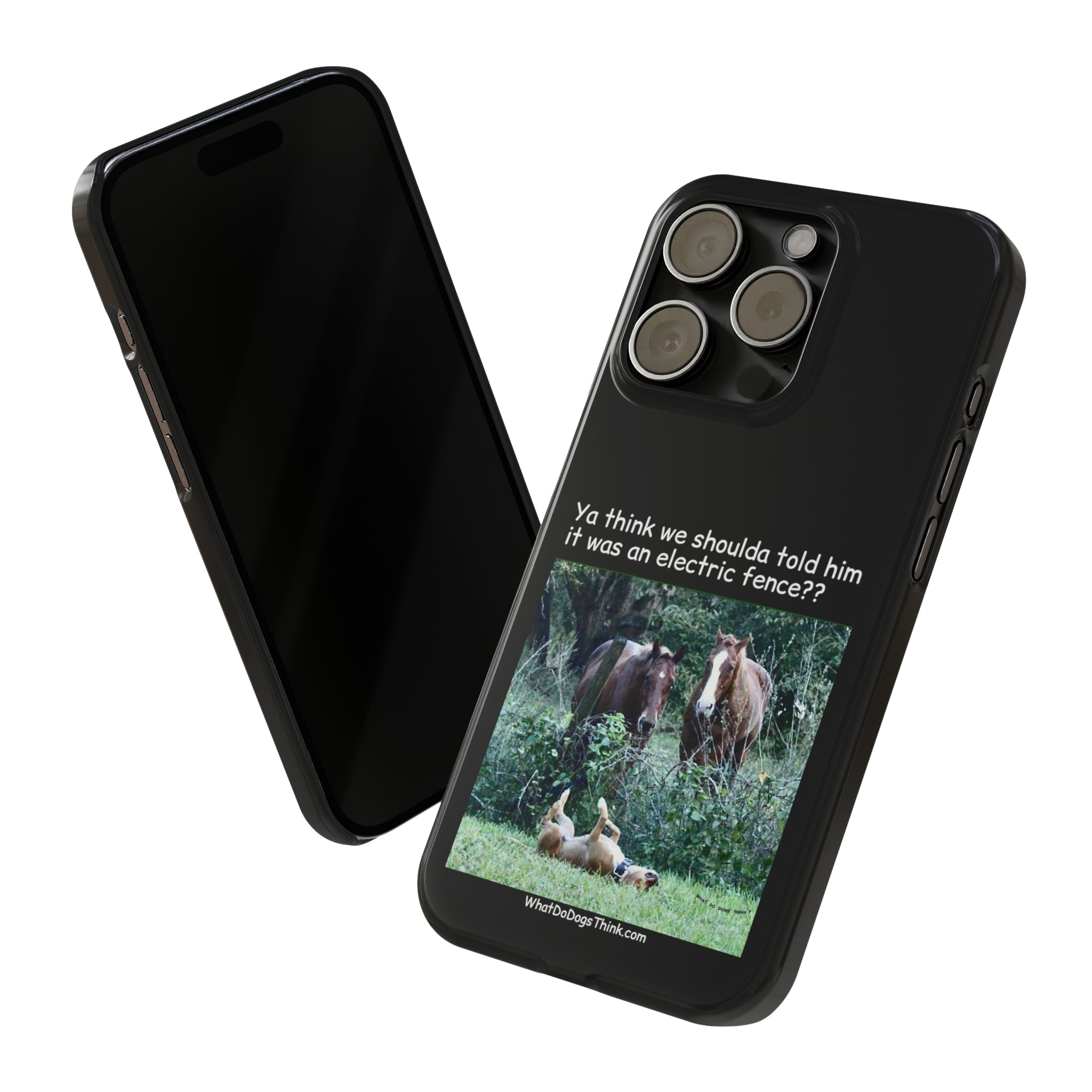 Electric Fence Black Slim Phone Case