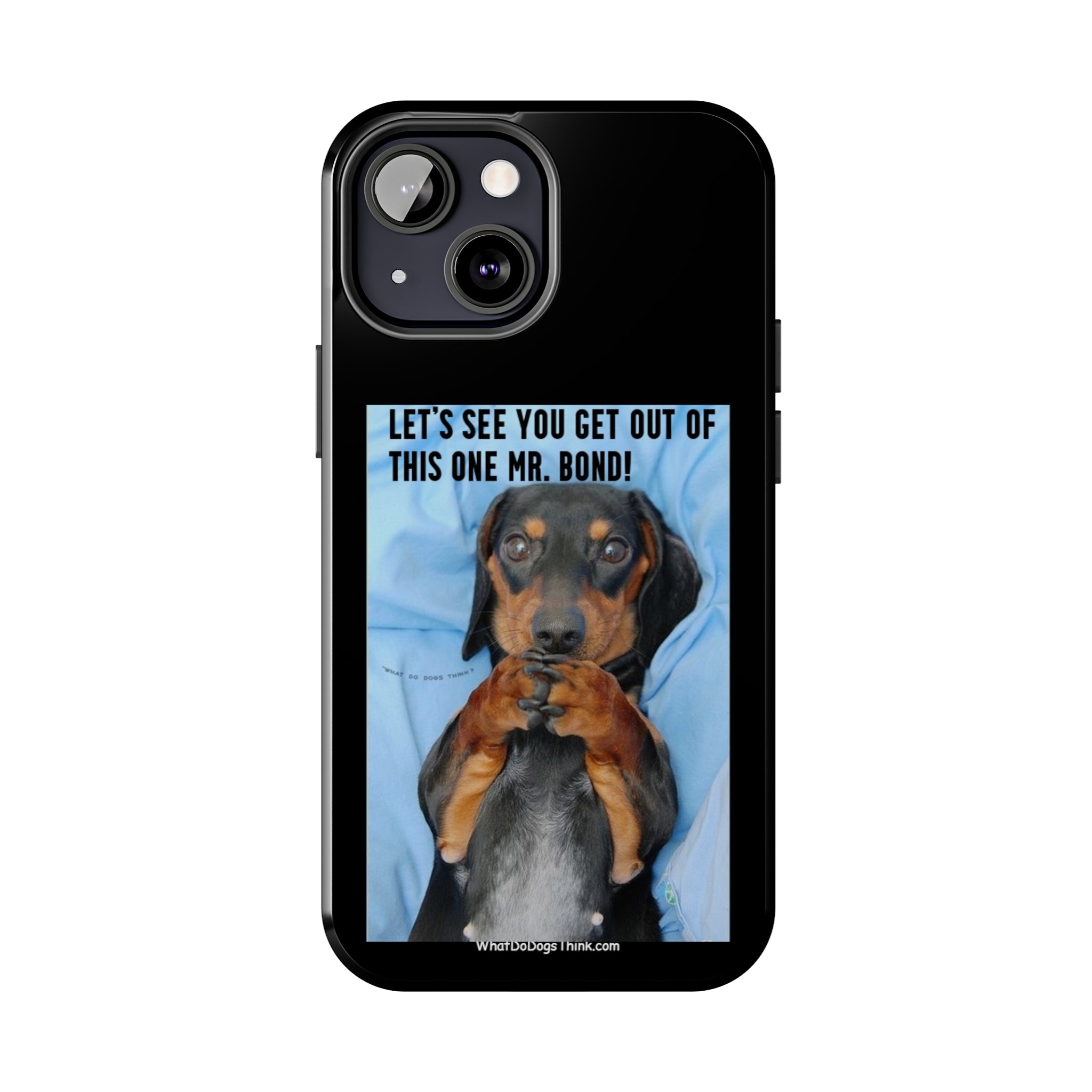 Mr Bond Black Tough Phone Cases