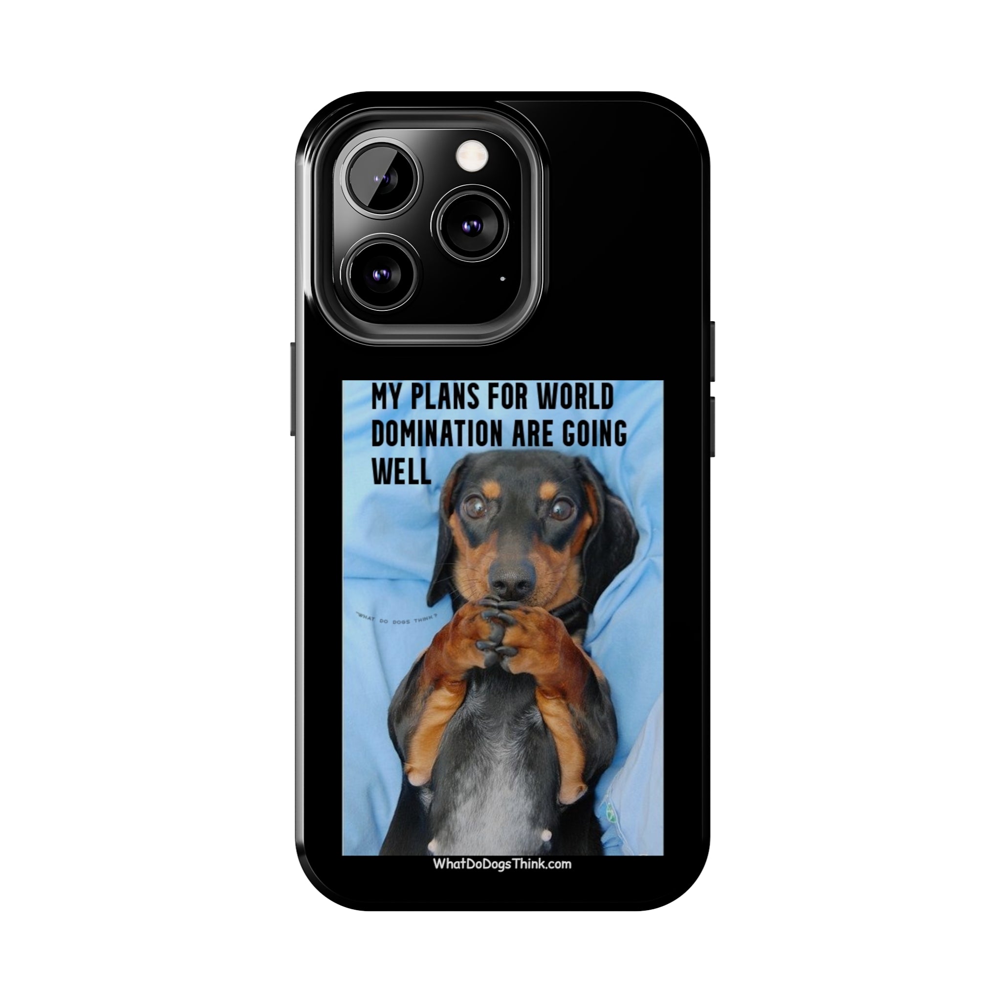 World Domination Black Tough Phone Cases