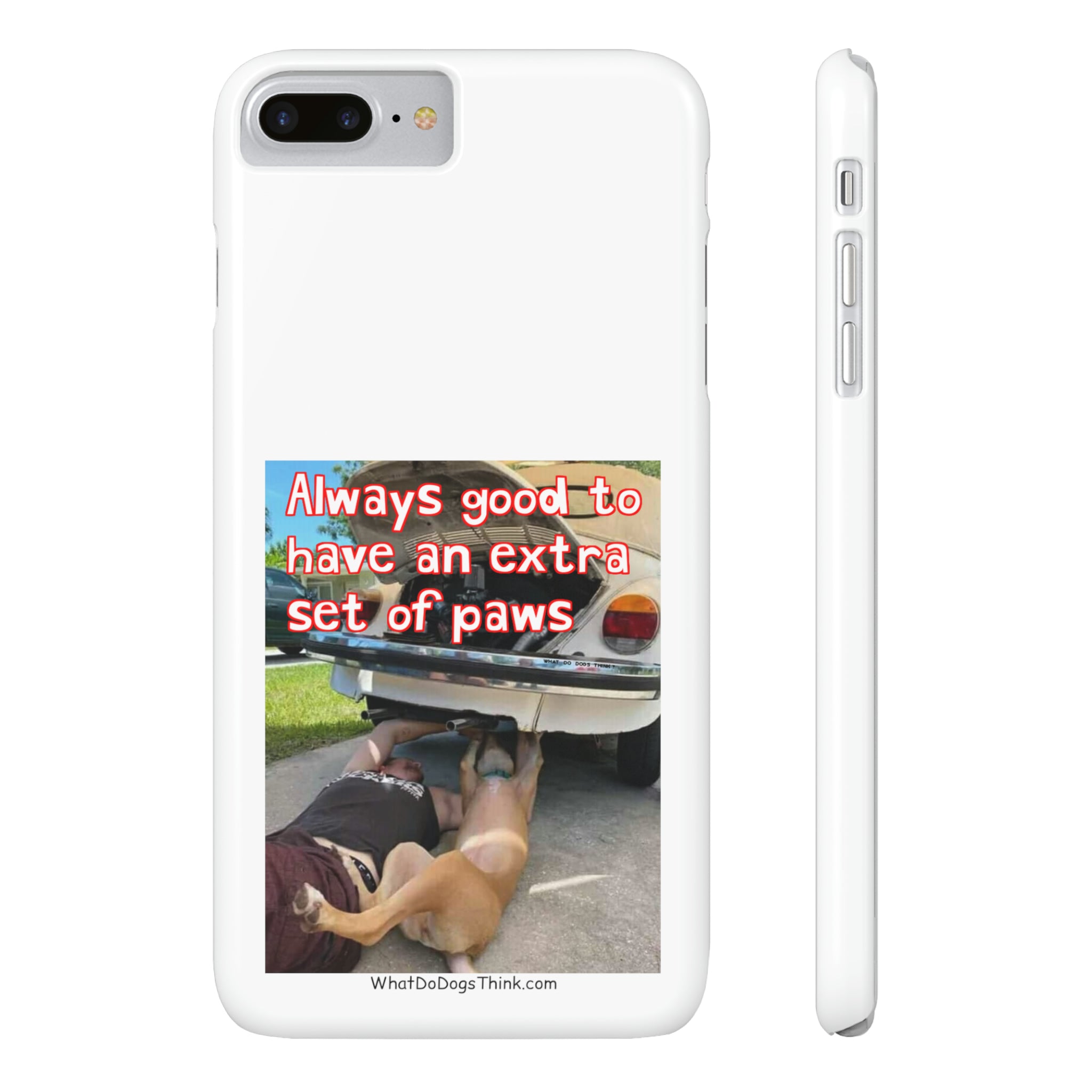 Extra Paws White Slim Phone Case