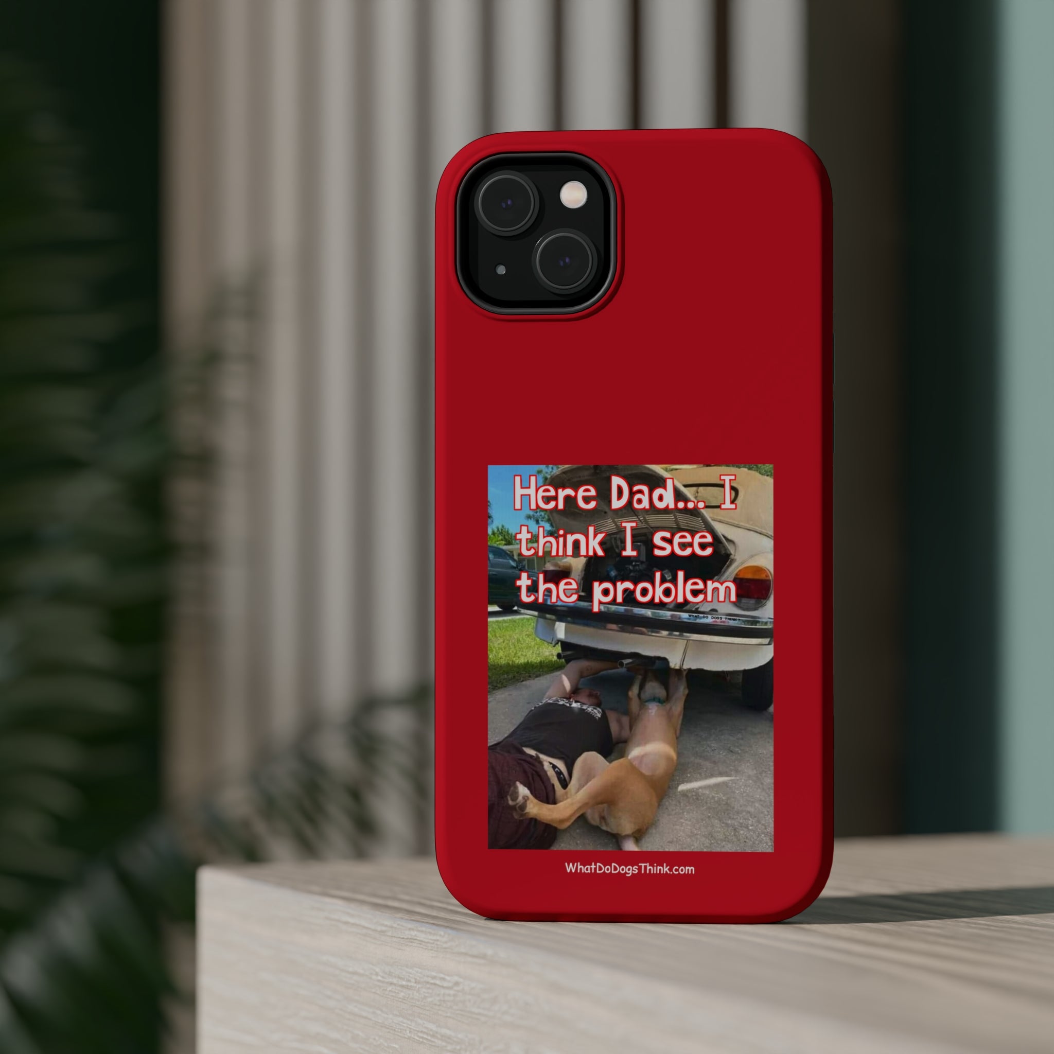 Here Dad Red MagSafe Tough Cases