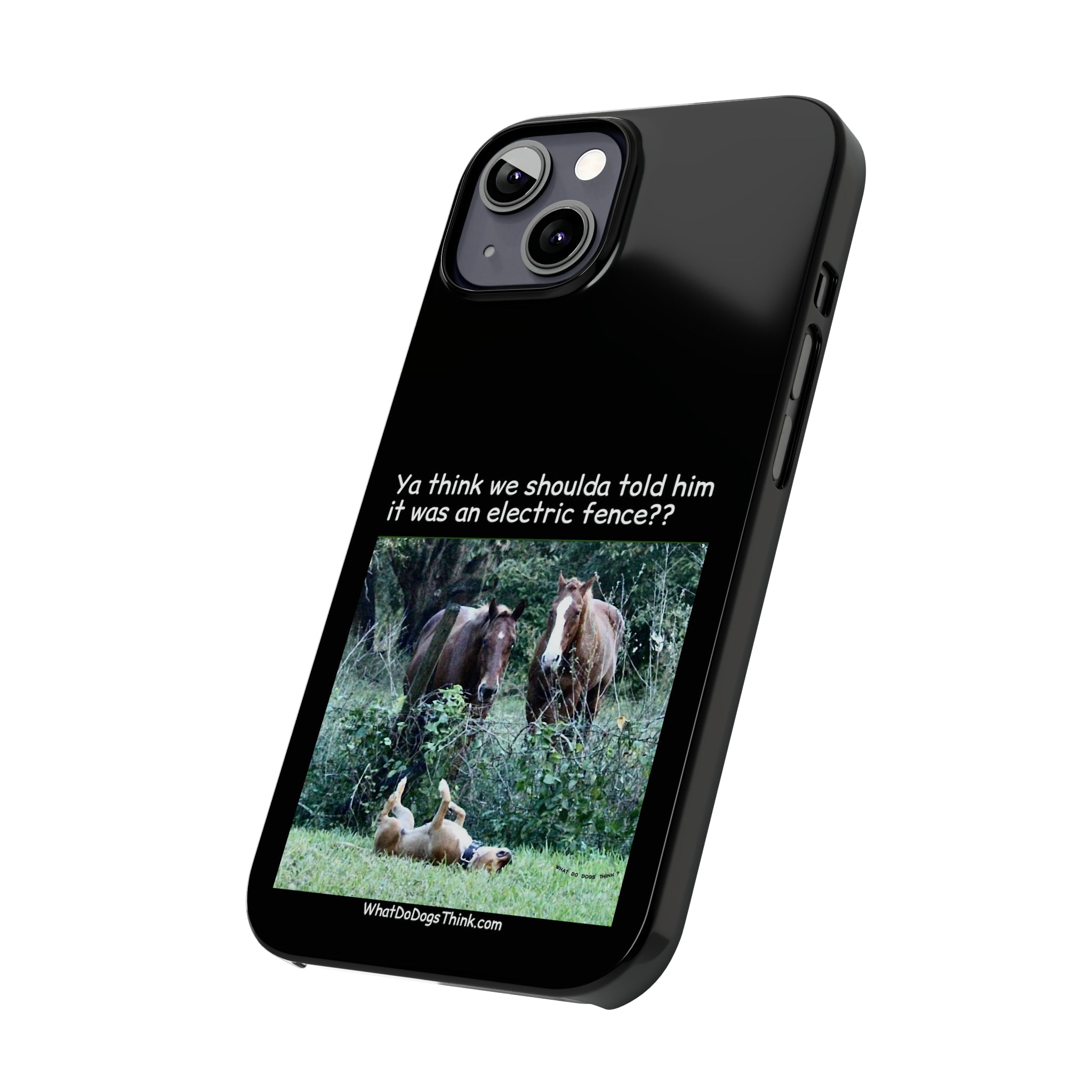 Electric Fence Black Slim Phone Case