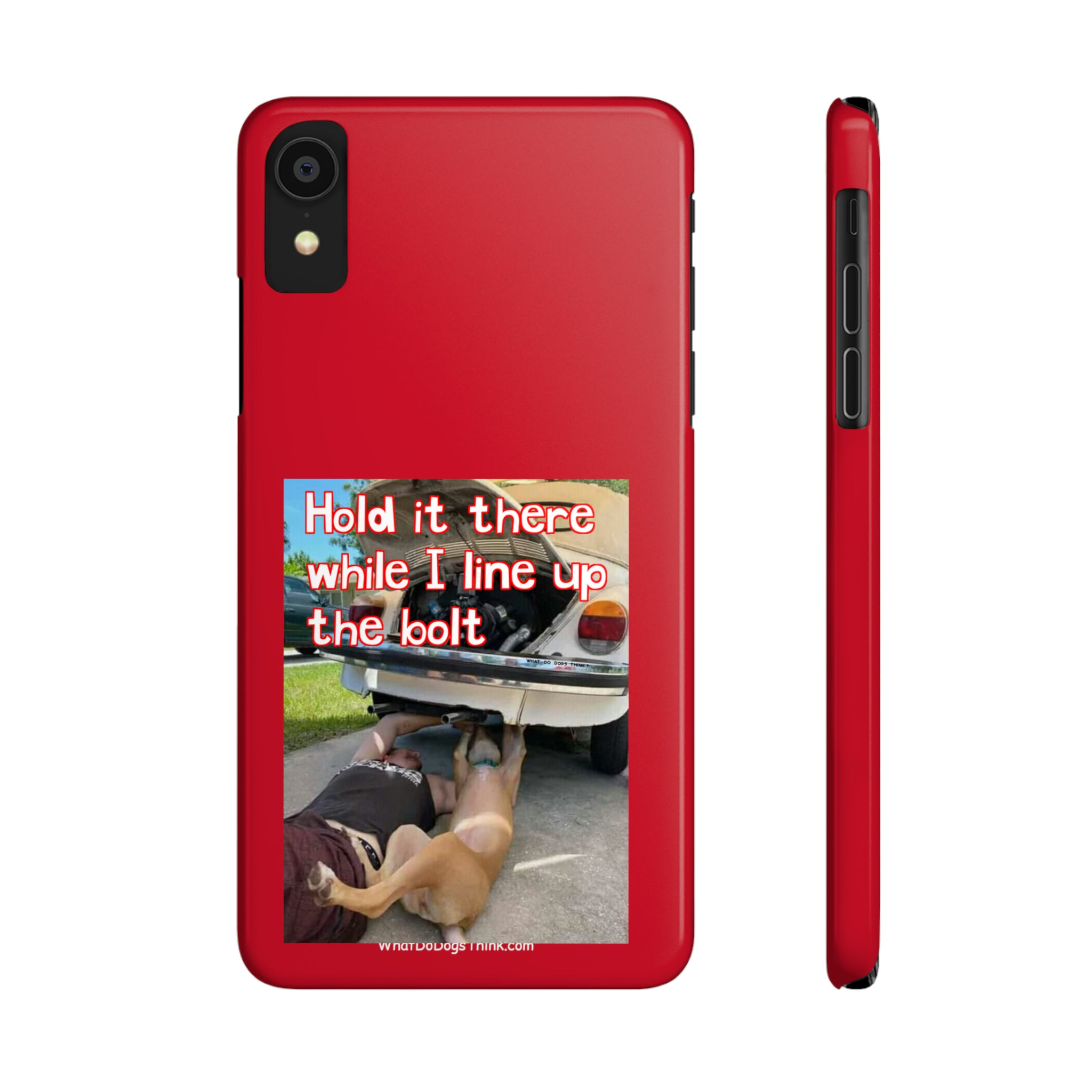 Hold It Red Slim Phone Cases