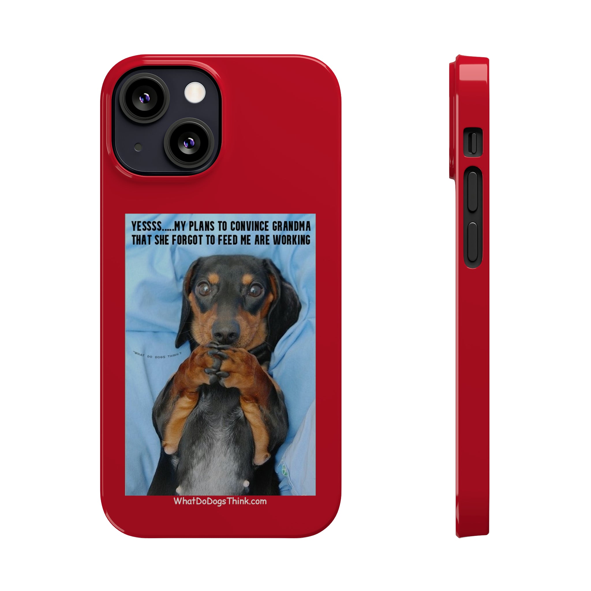 Grandma Red Slim Phone Cases
