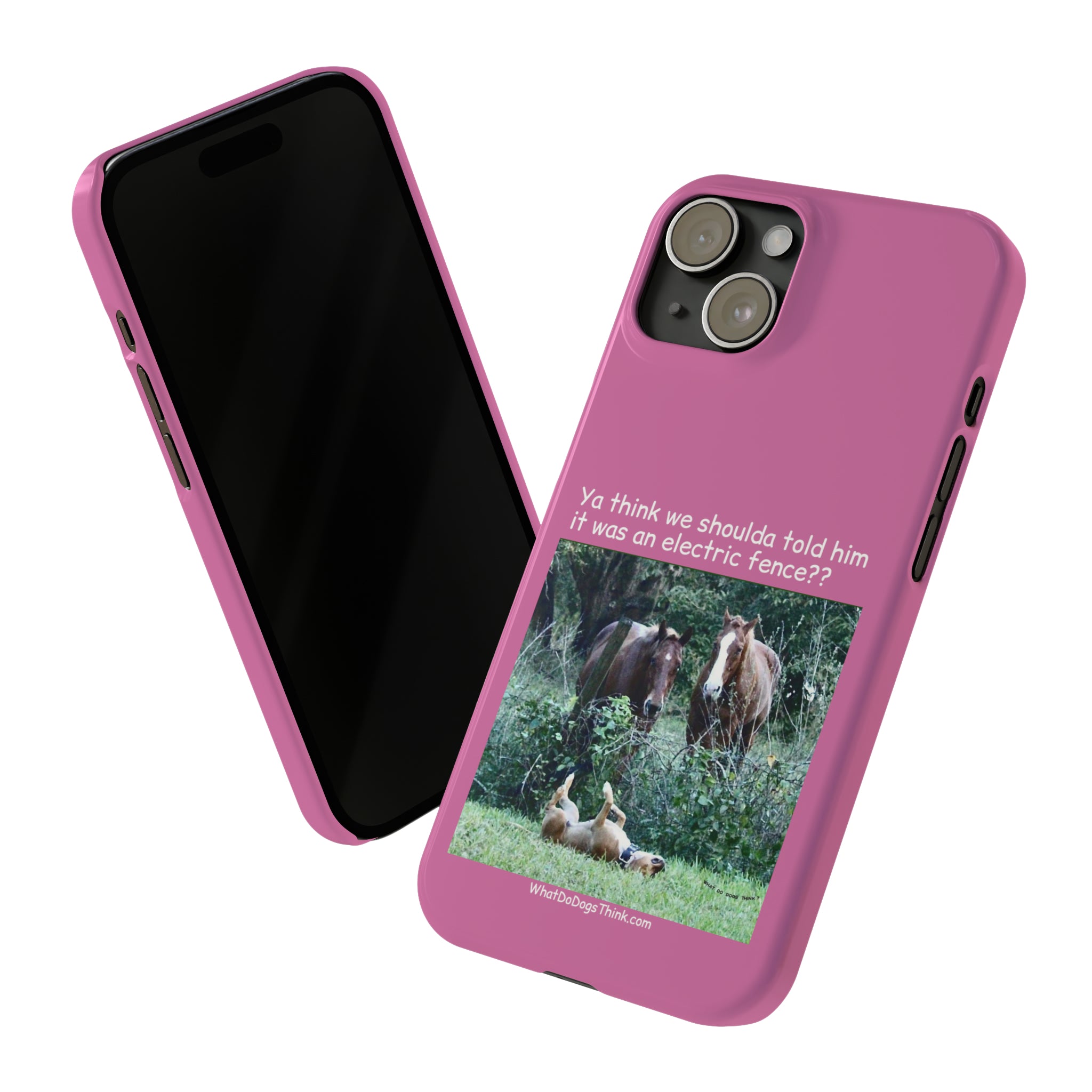 Electric Fence Pink Slim Phone Case