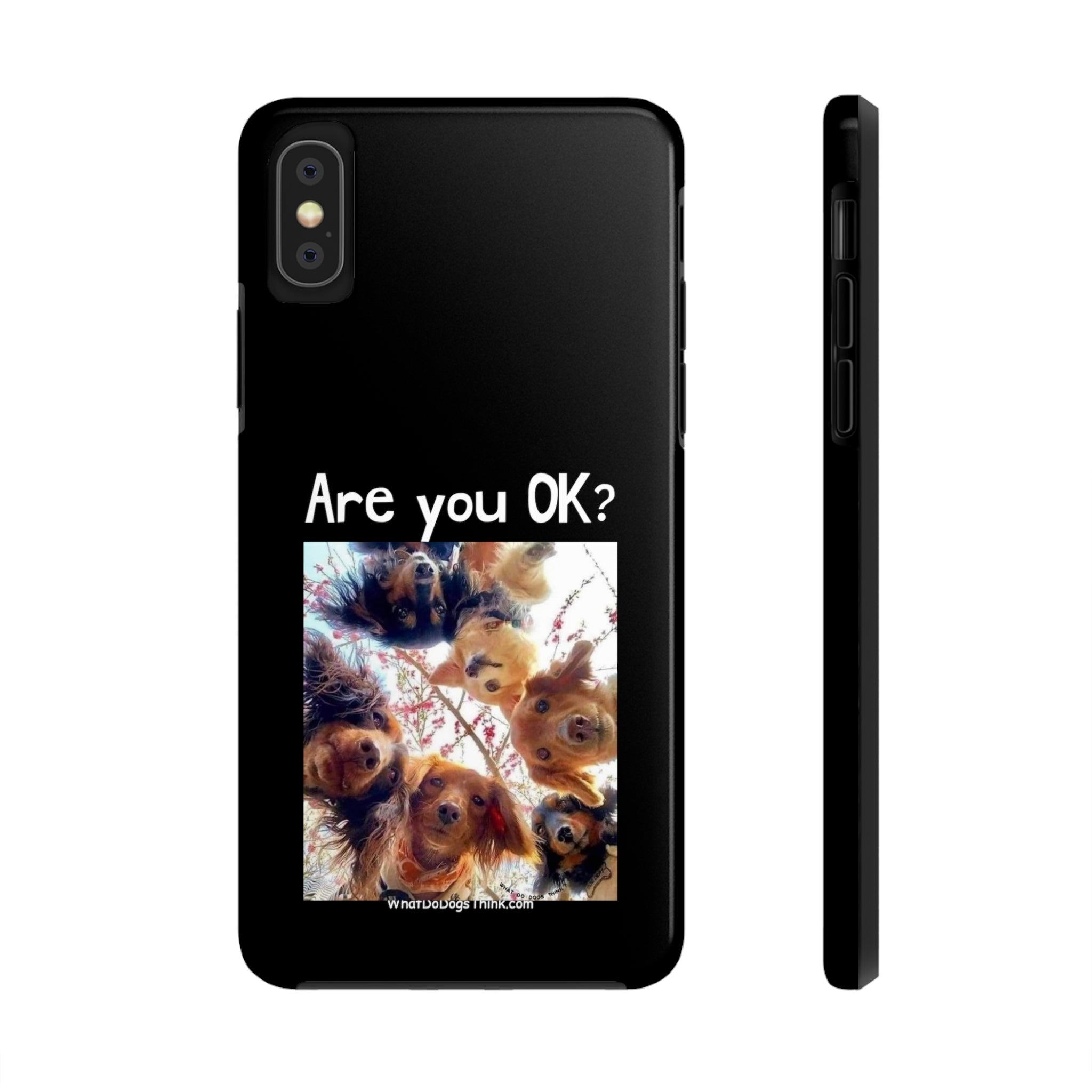 Are you OK? Black Tough Phone Cases
