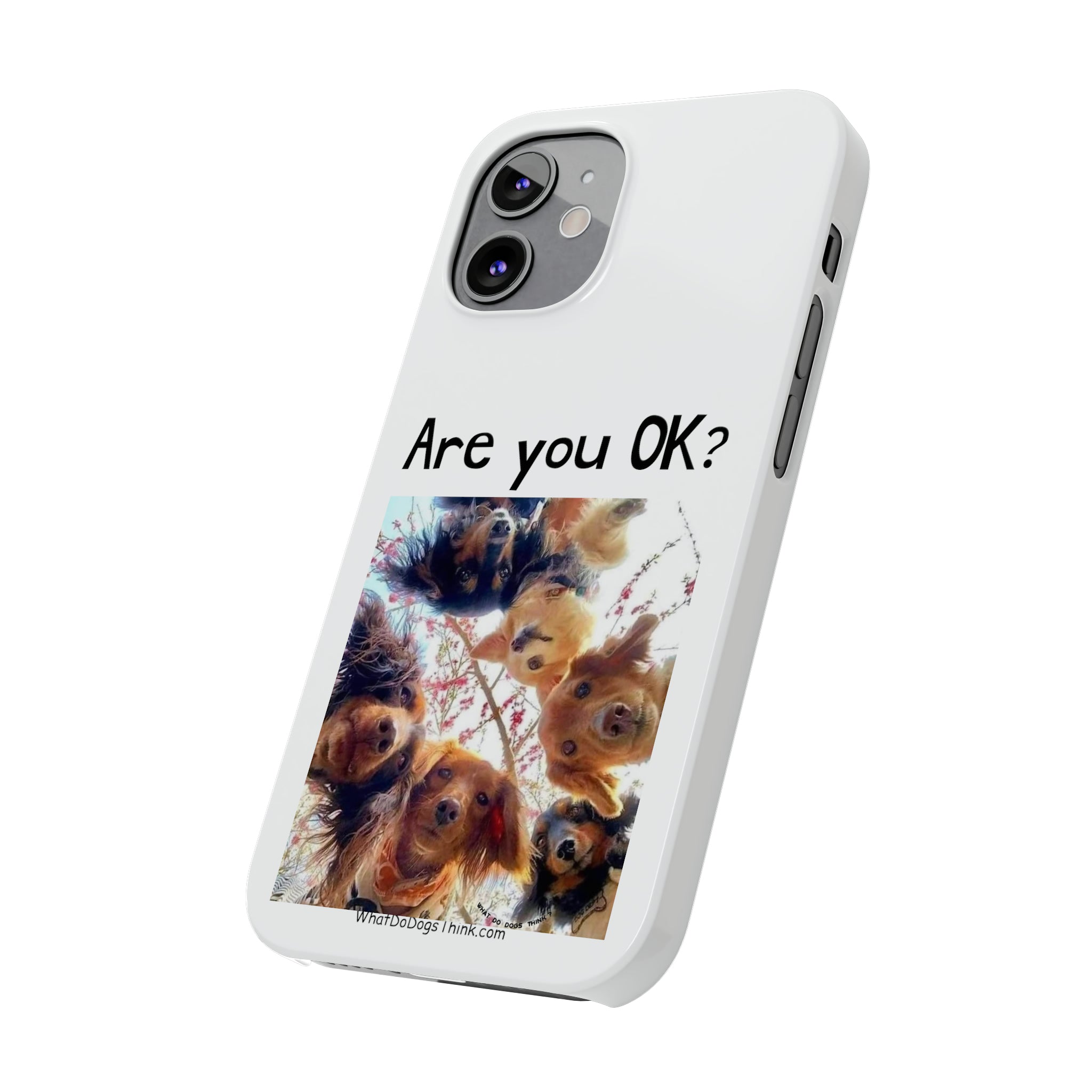 Are you OK? White Slim Phone Cases