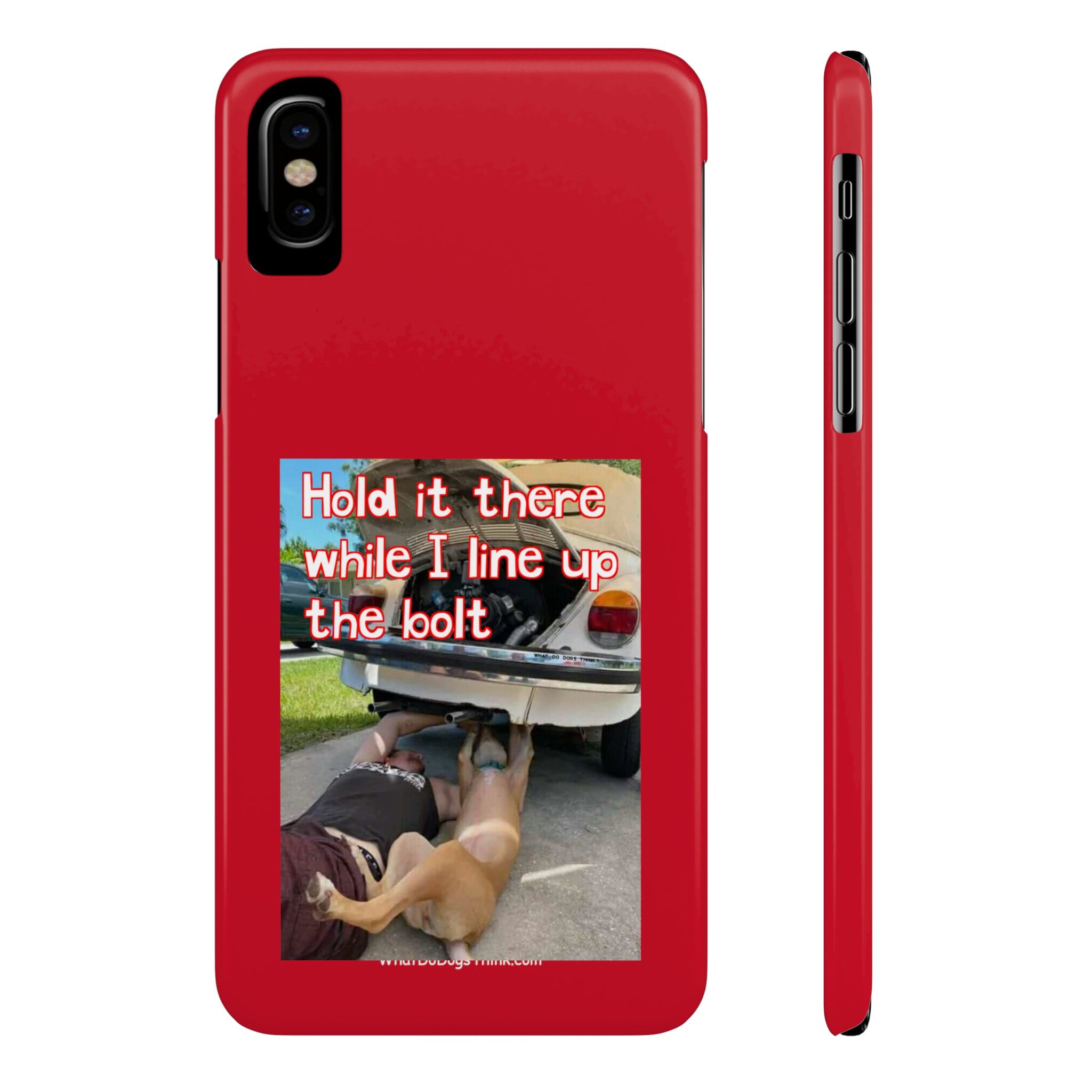 Hold It Red Slim Phone Cases