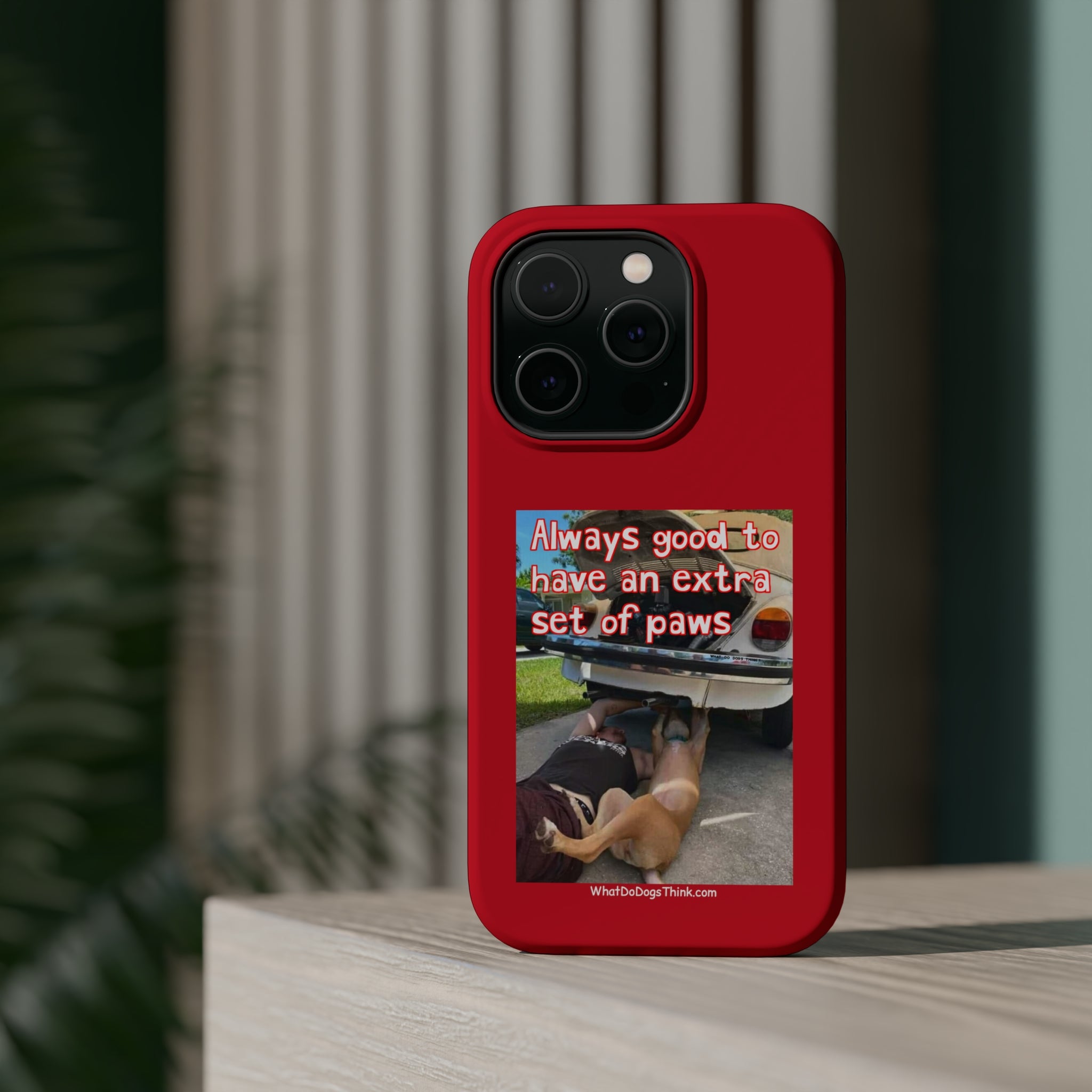 Extra Paw Red MagSafe Tough Cases