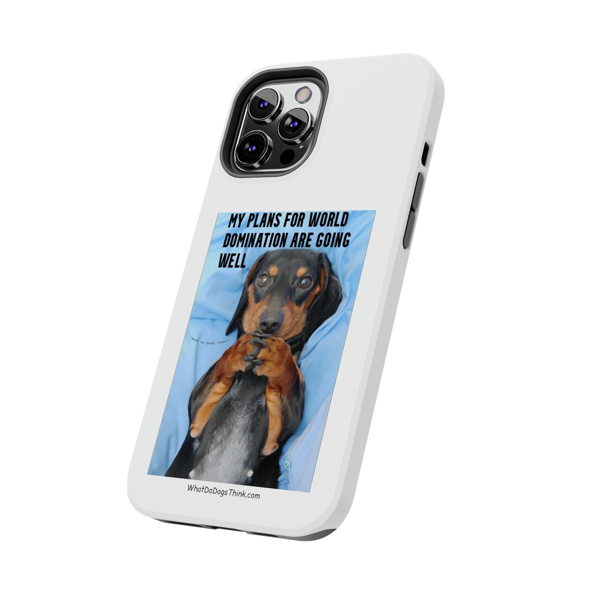 World Domination White Tough Phone Cases