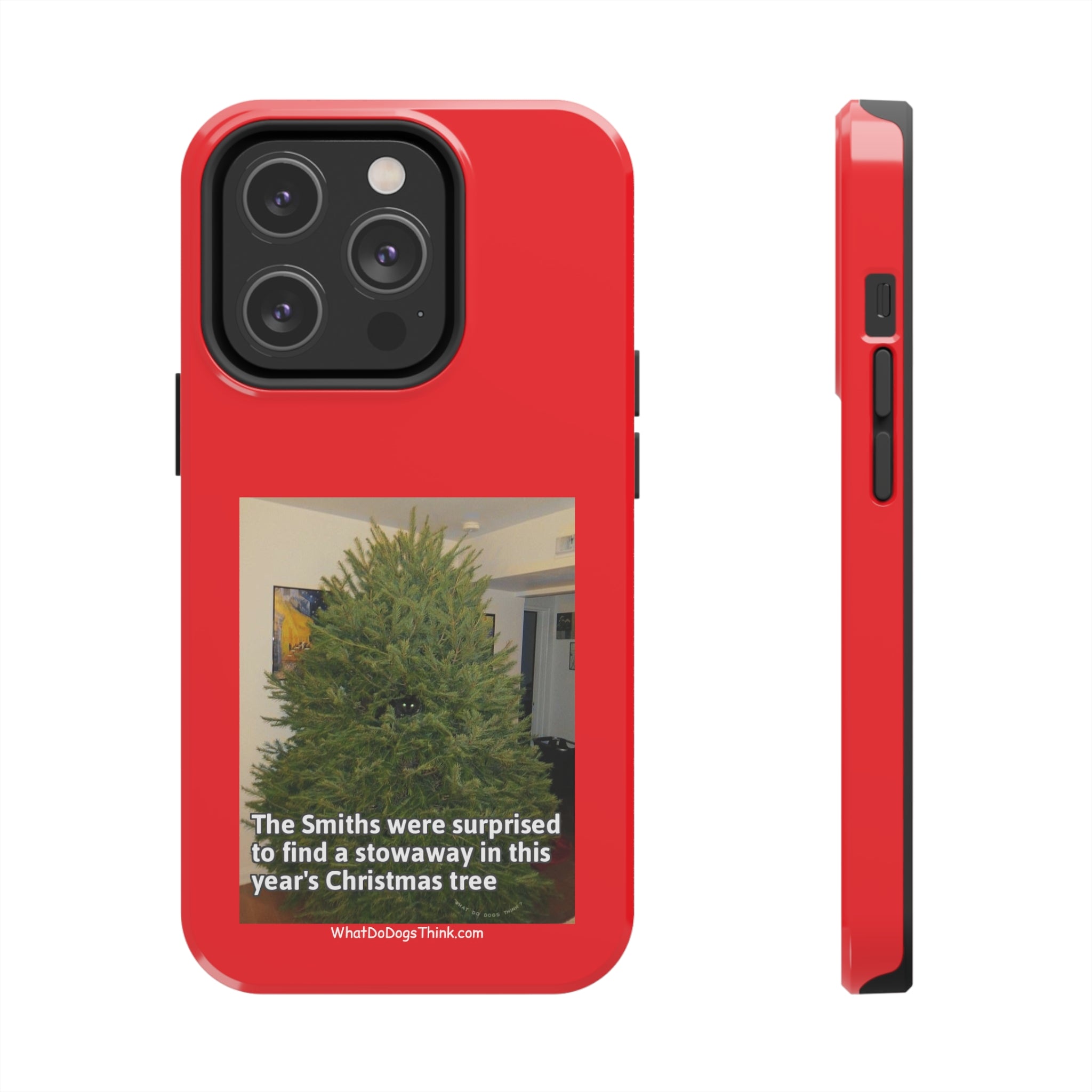 Stowaway Cat Red Tough Phone Cases