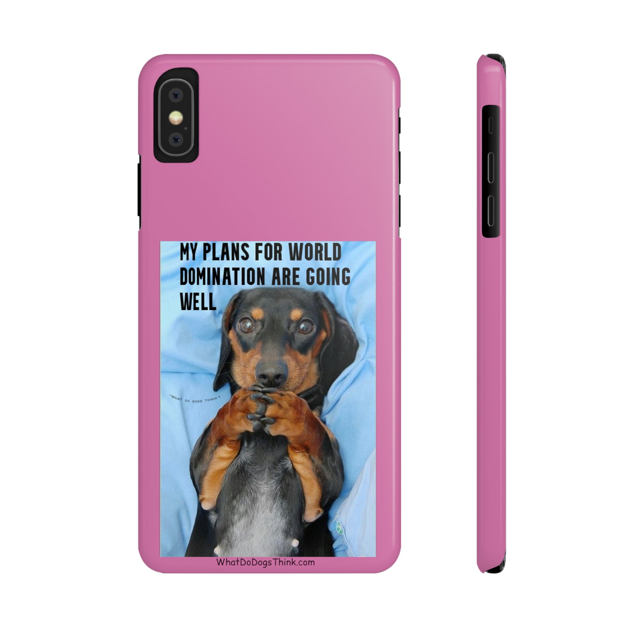 World Domination Pink Slim Phone Cases