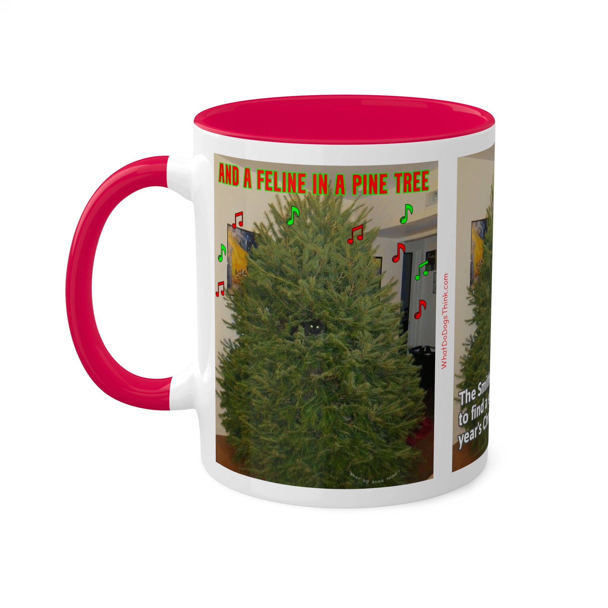 Christmas Tree Cat Mug 11oz