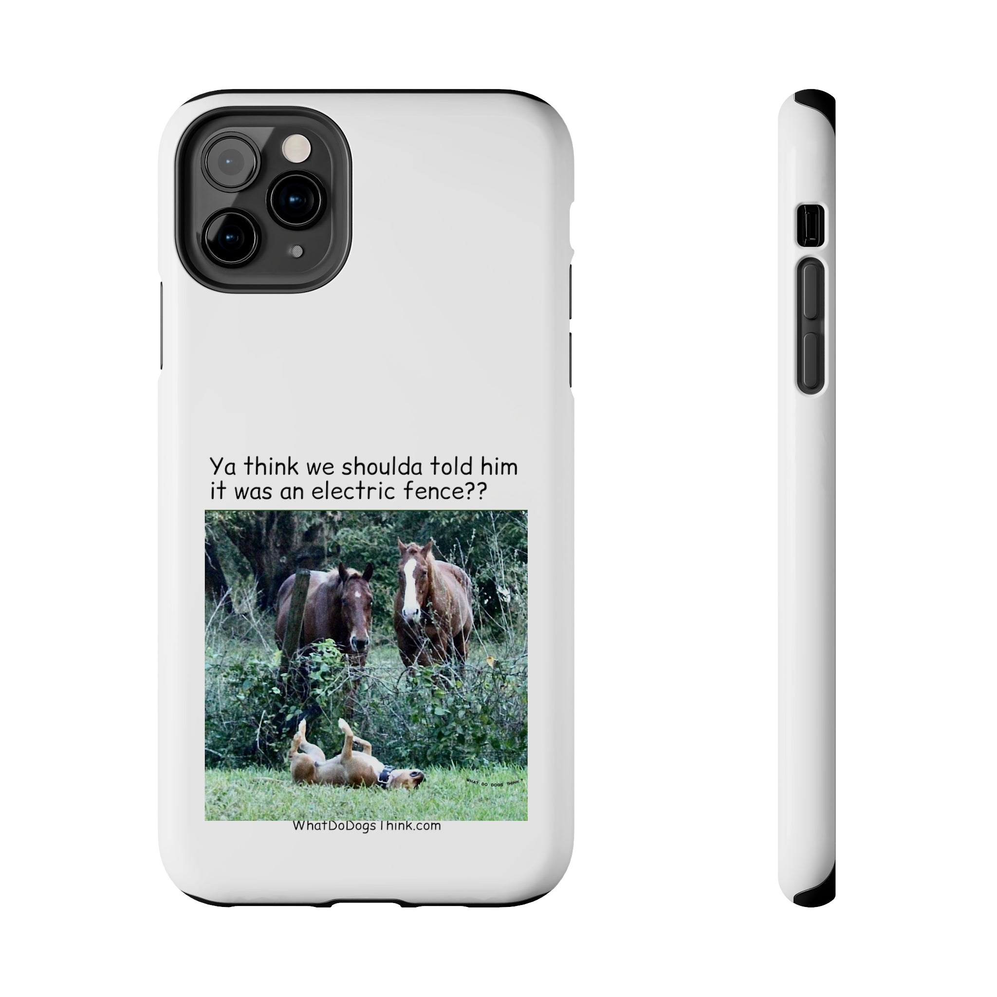 Electric Fence White Tough Phone Cases