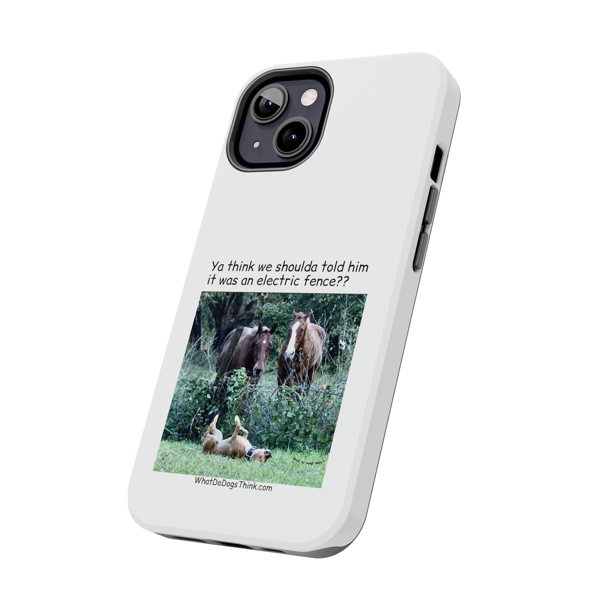 Electric Fence White Tough Phone Cases