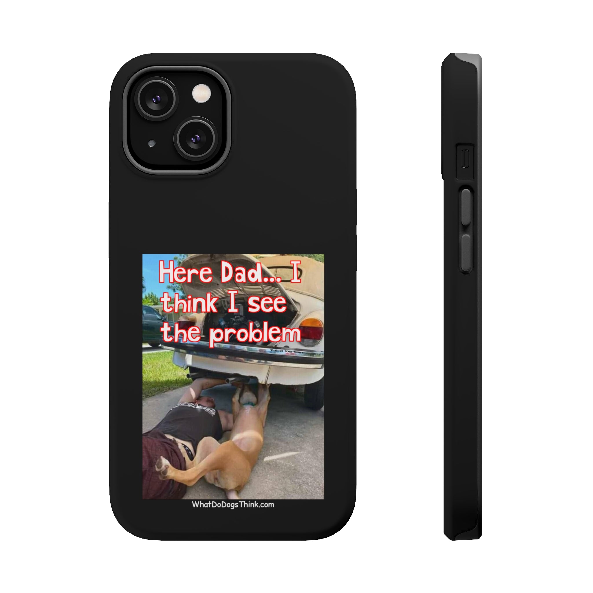 Here Dad Black MagSafe Tough Cases