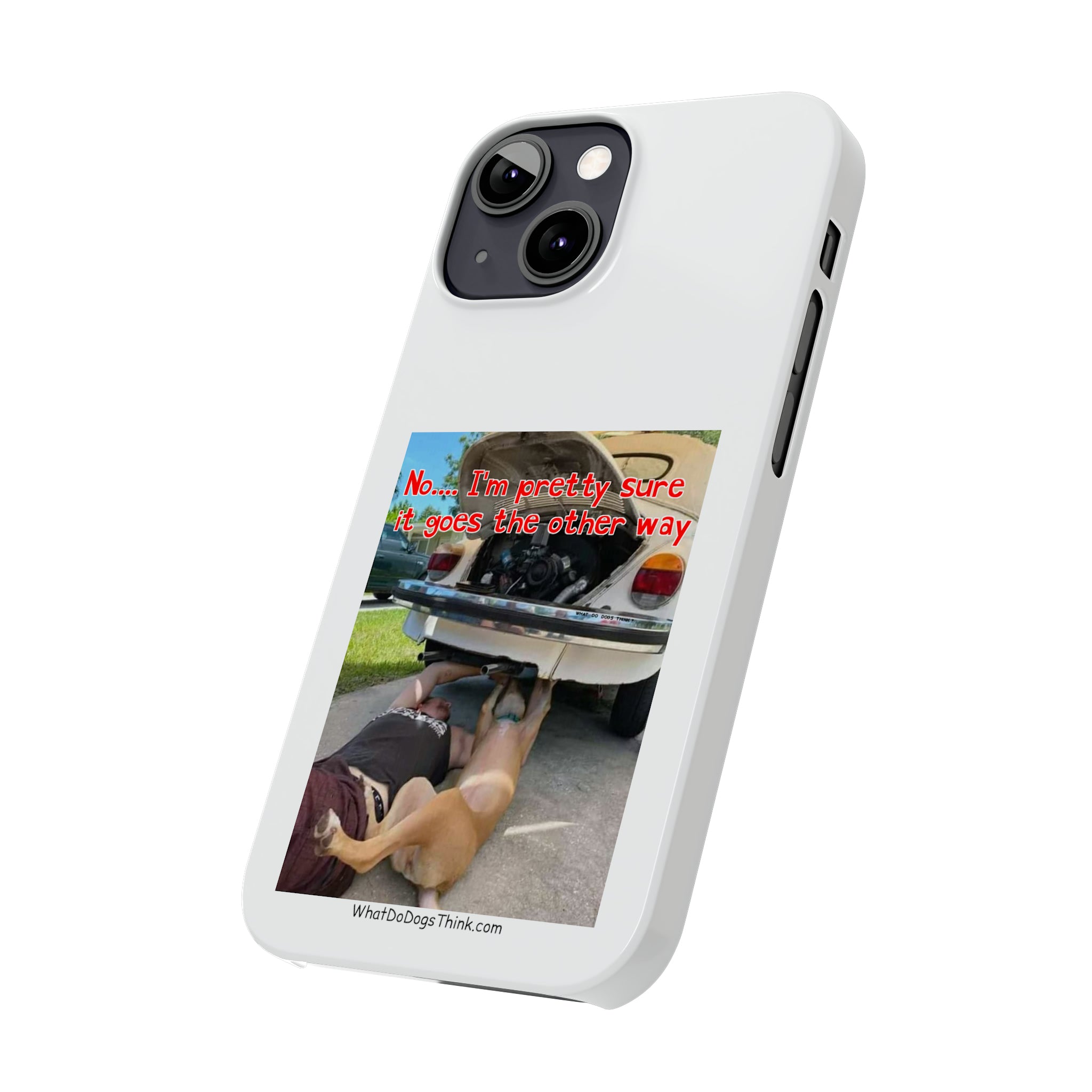 Other way White Slim Phone Cases