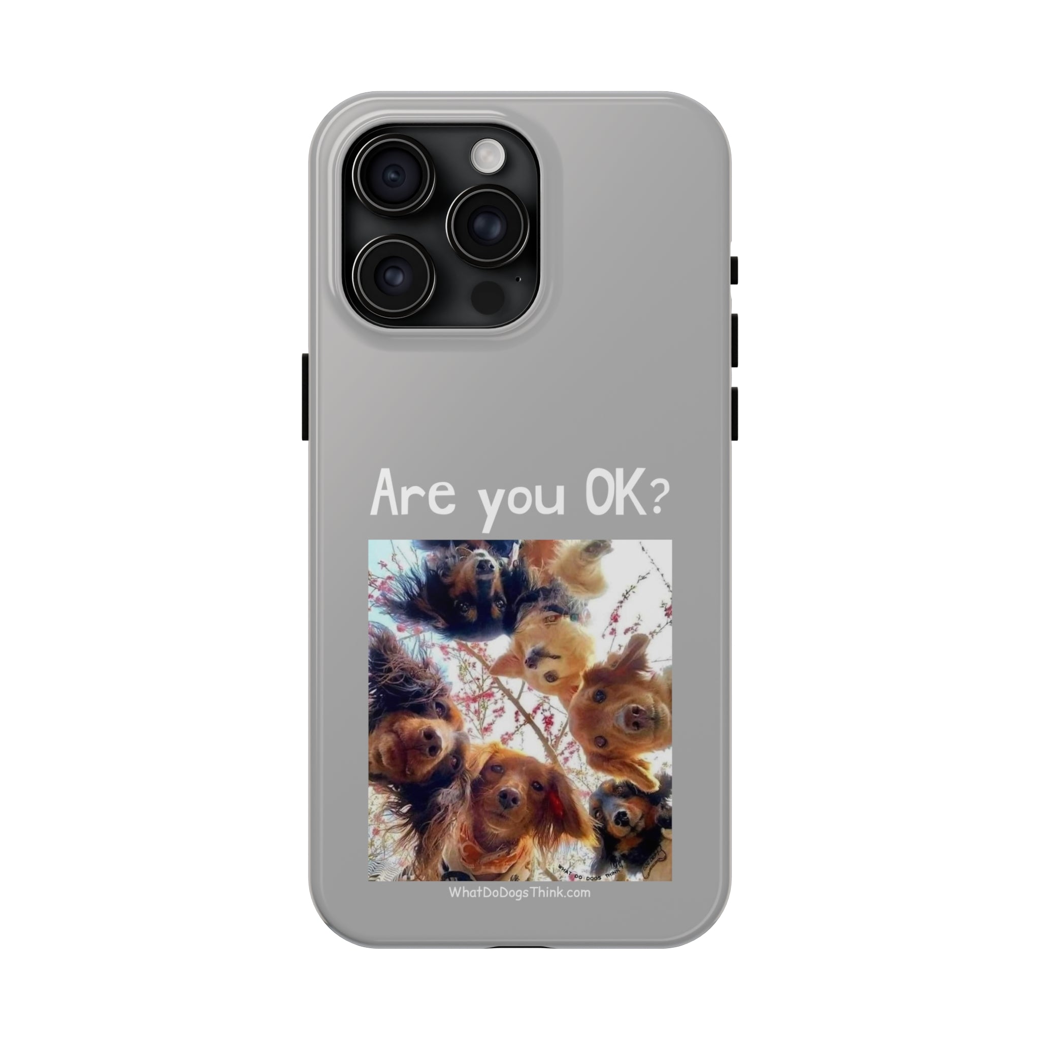 Are you OK? Grey Tough Phone Cases