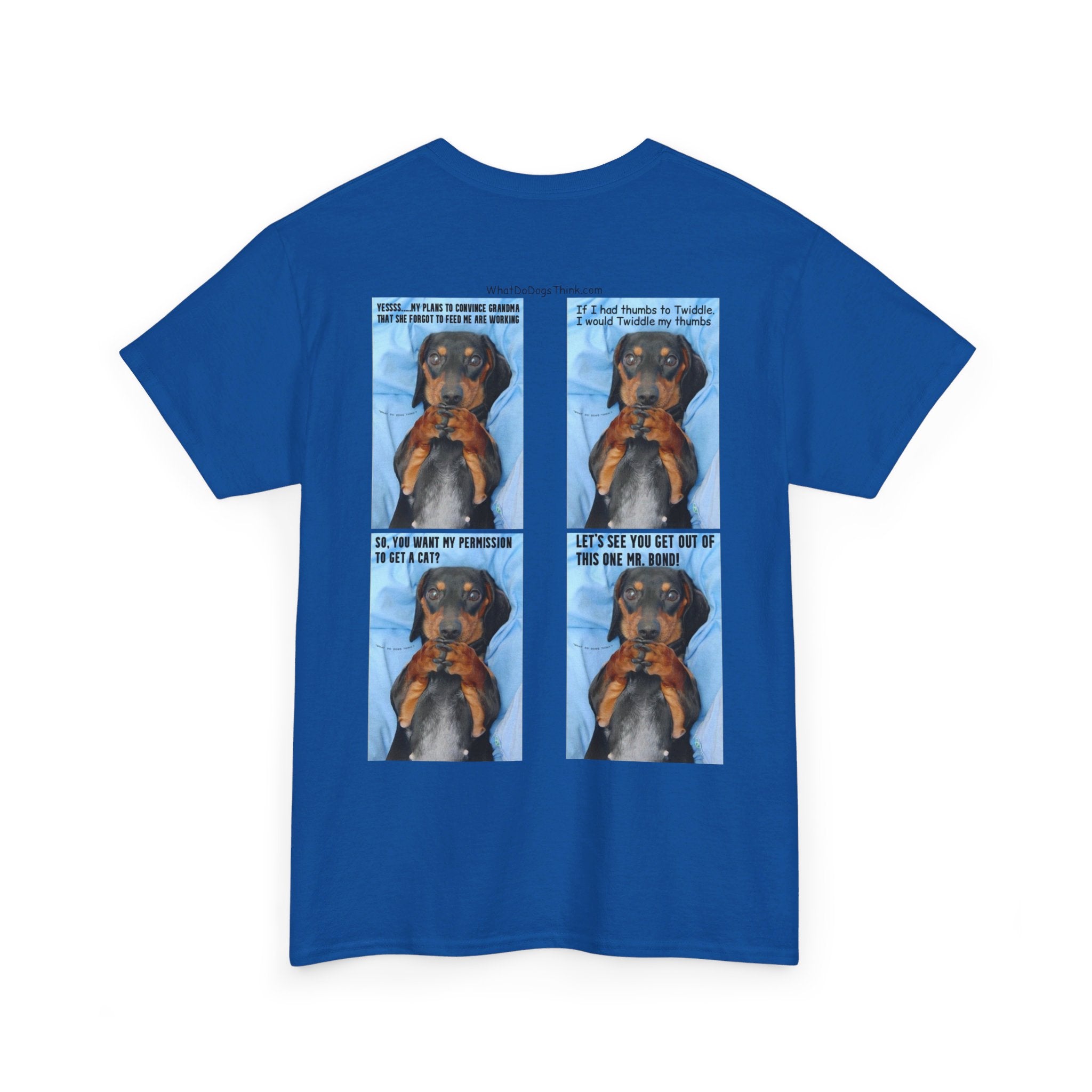 Devious Dachshund T shirt Double Sided
