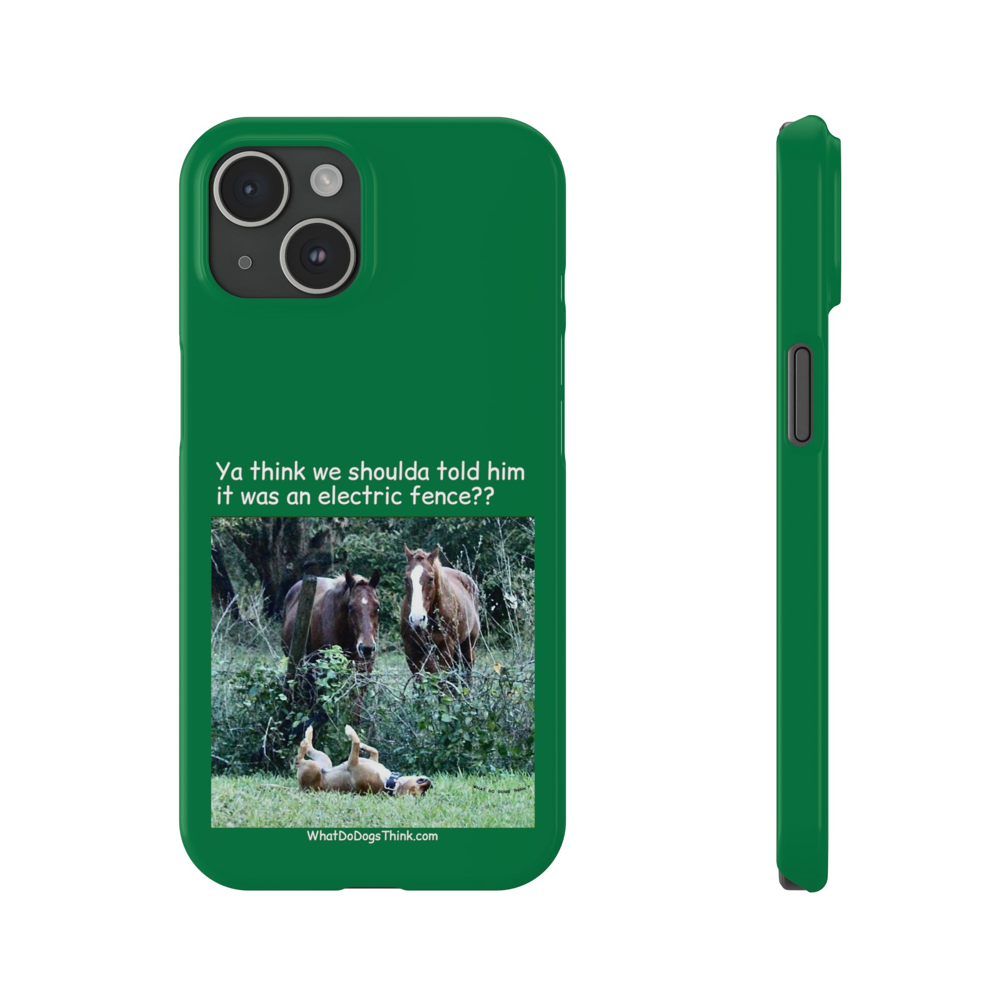 Electric Fence Green Slim Phone Case