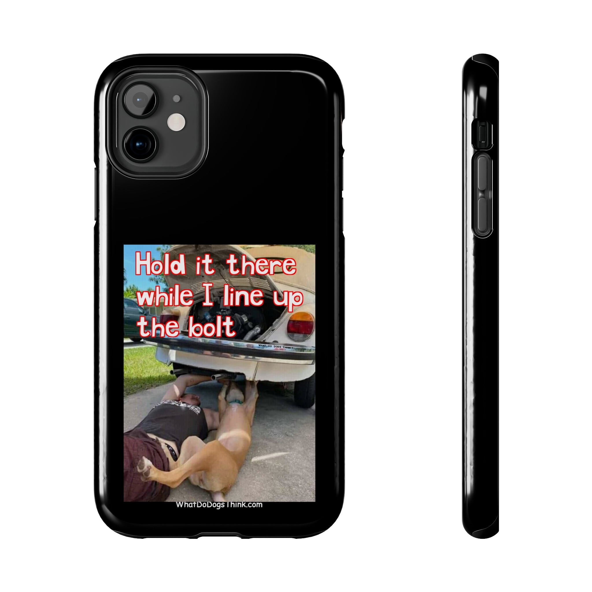 Hold it Black Tough Phone Cases