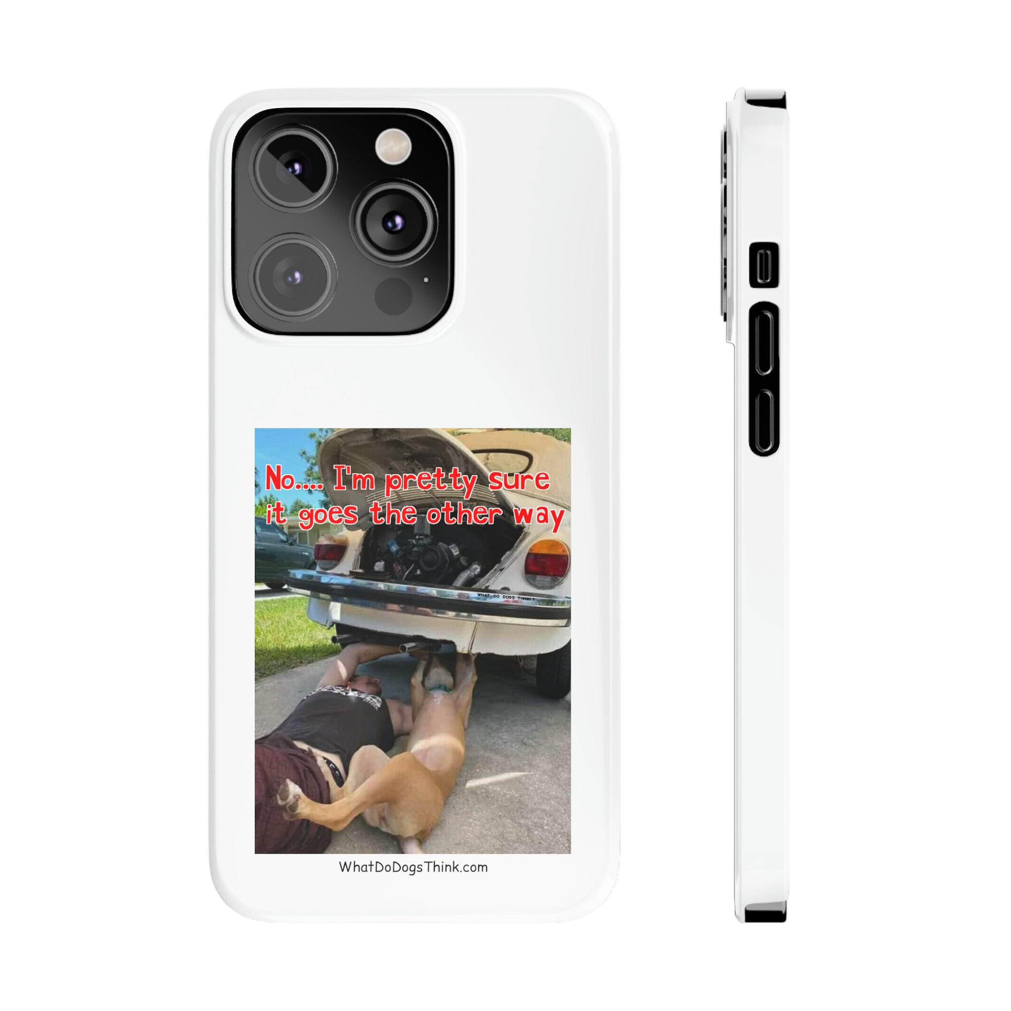 Other way White Slim Phone Cases