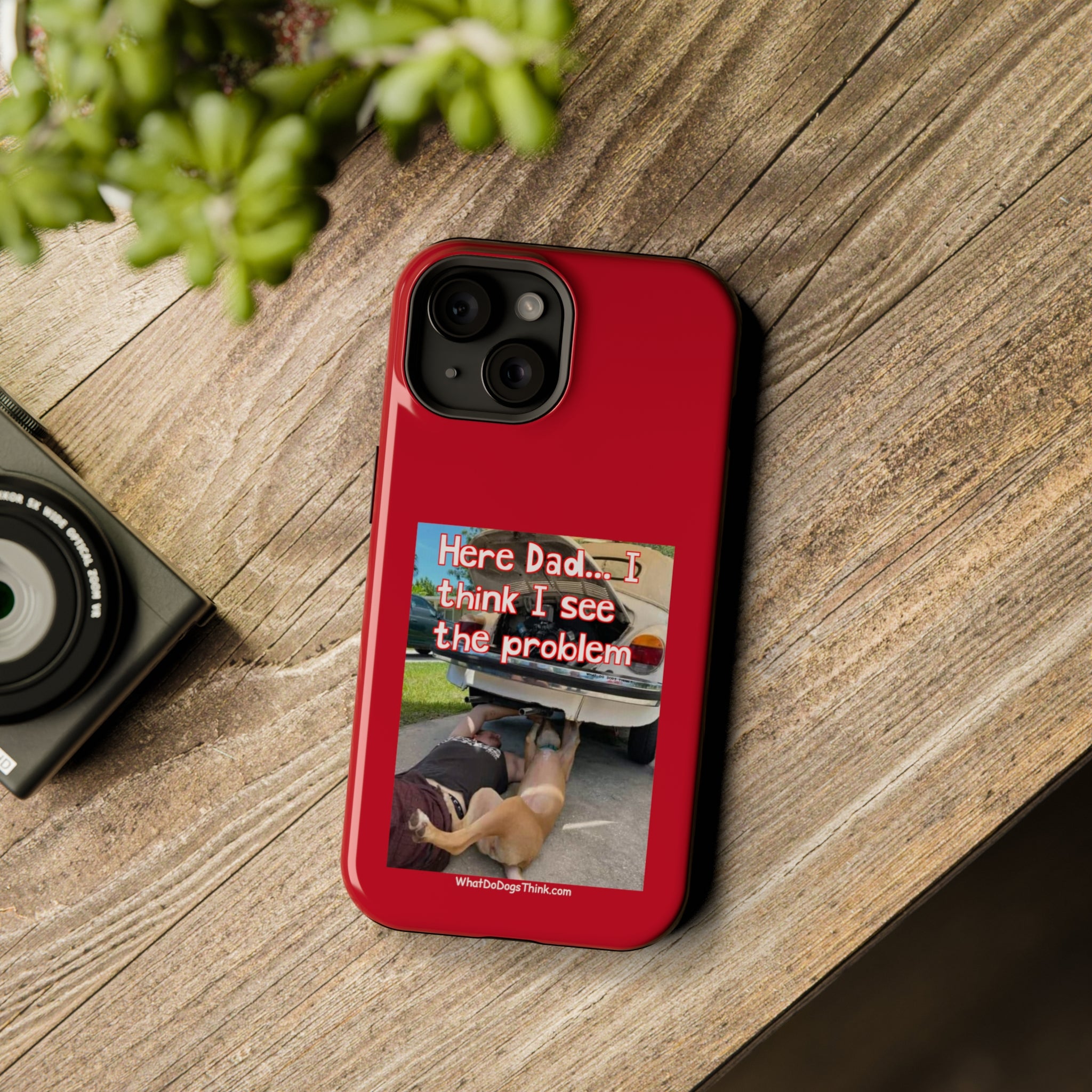 Here Dad Red MagSafe Tough Cases