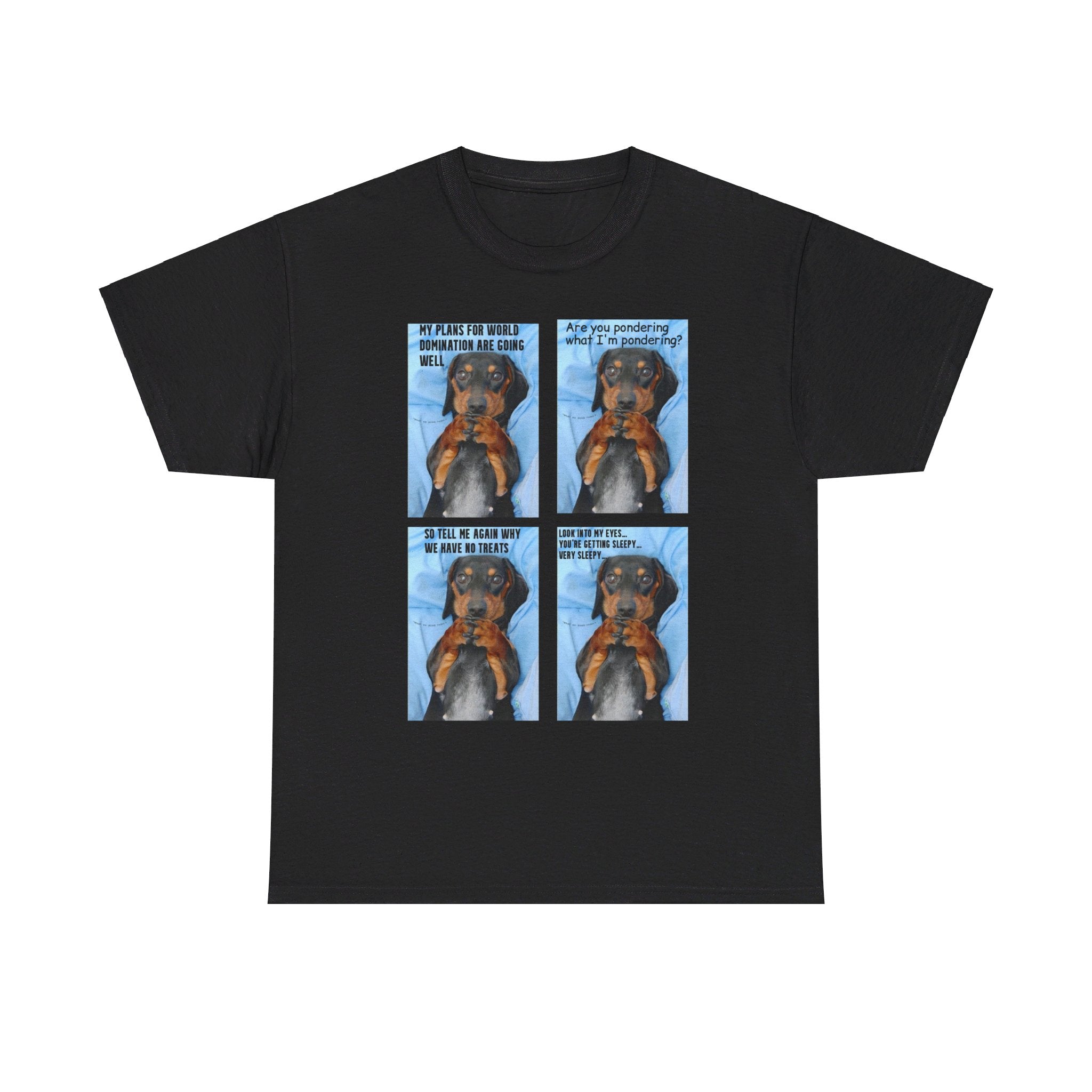 Devious Dachshund T shirt Double Sided