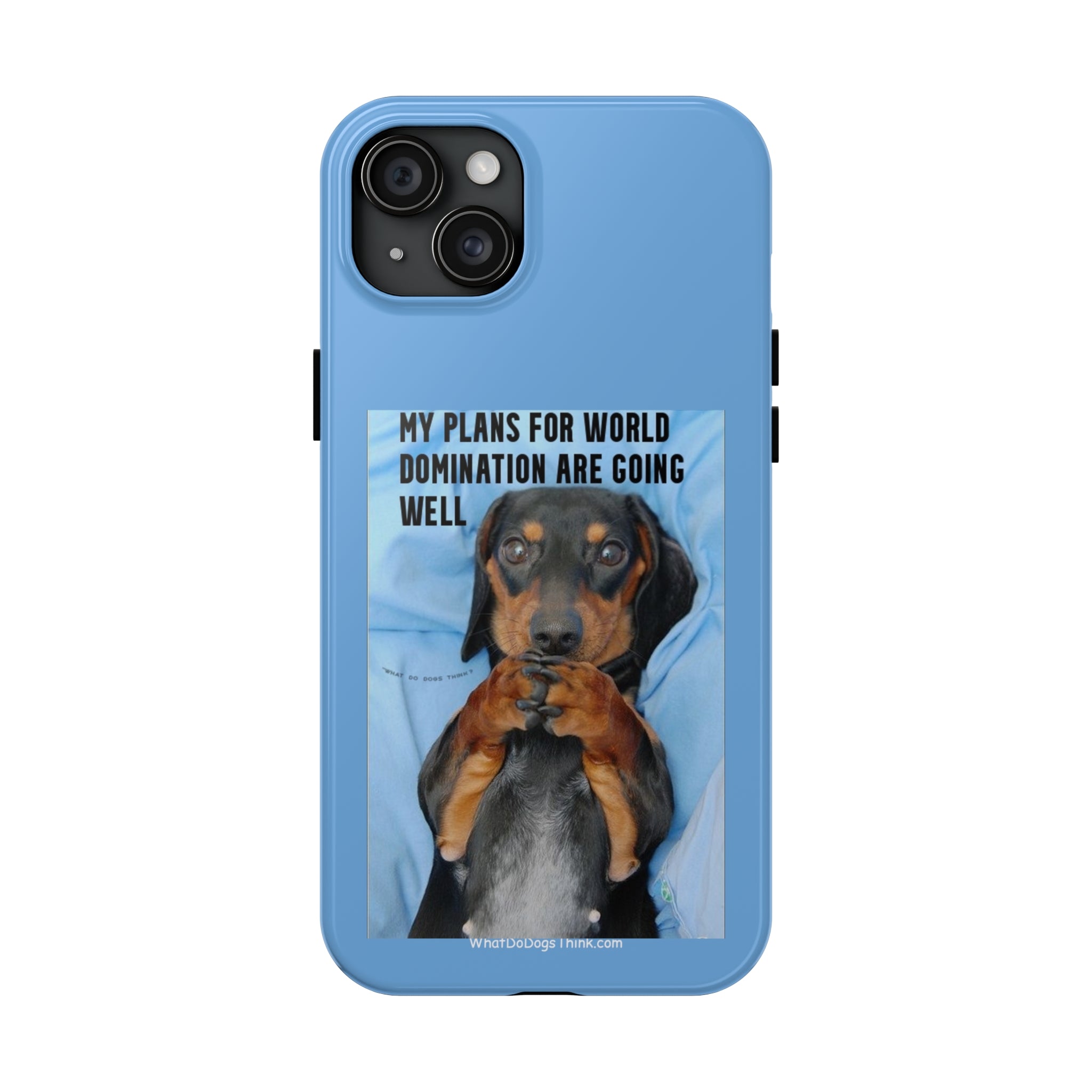 World Domination Blue Tough Phone Cases
