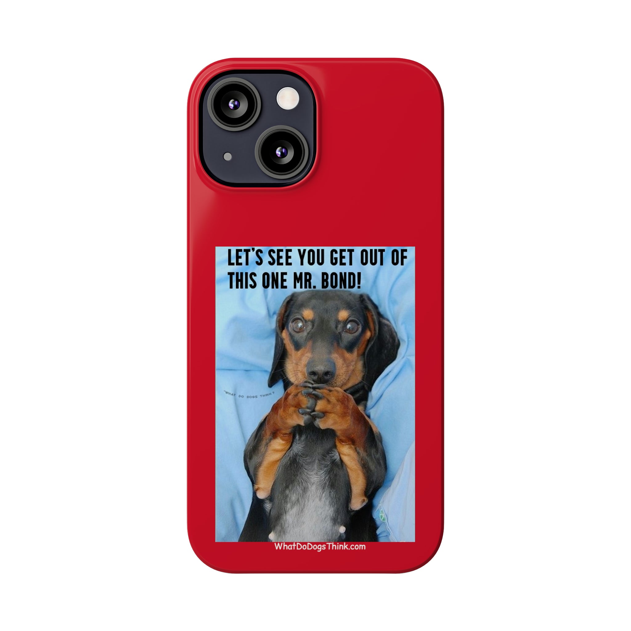 Mr. Bond Red Slim Phone Cases