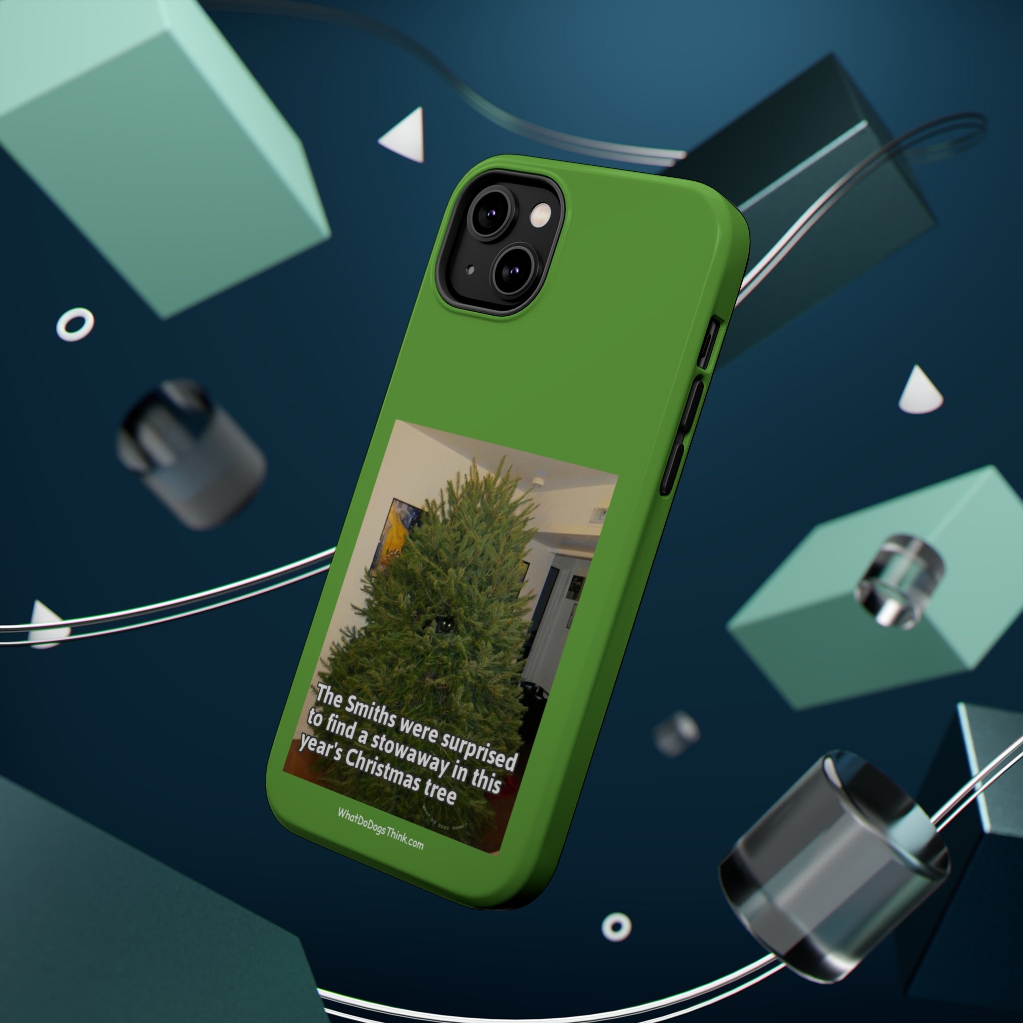 Stowaway Cat Green MagSafe Tough Case